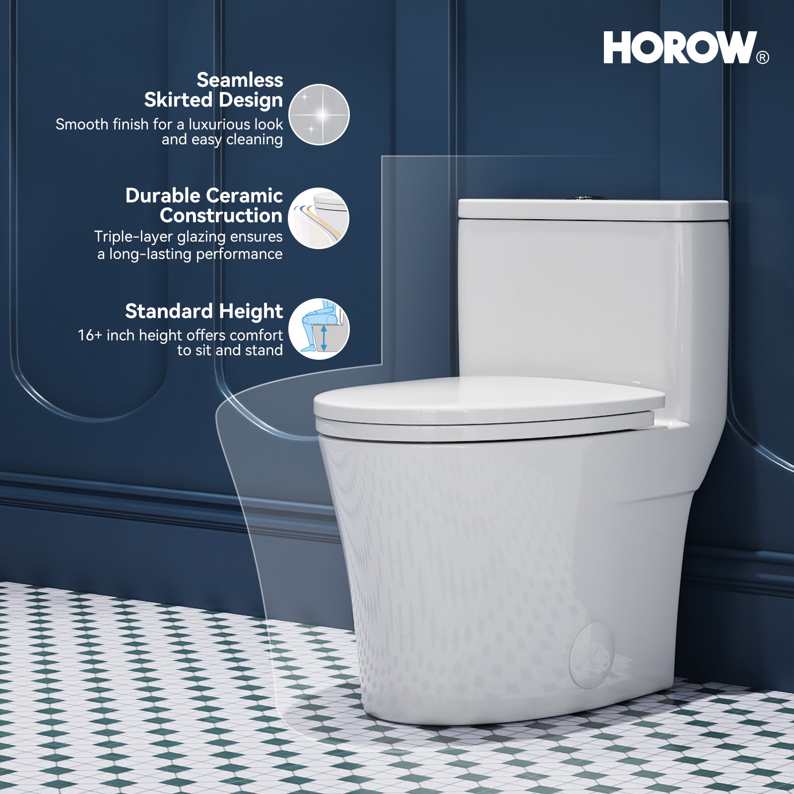 HOROW HR-T0307W toilets - View #2