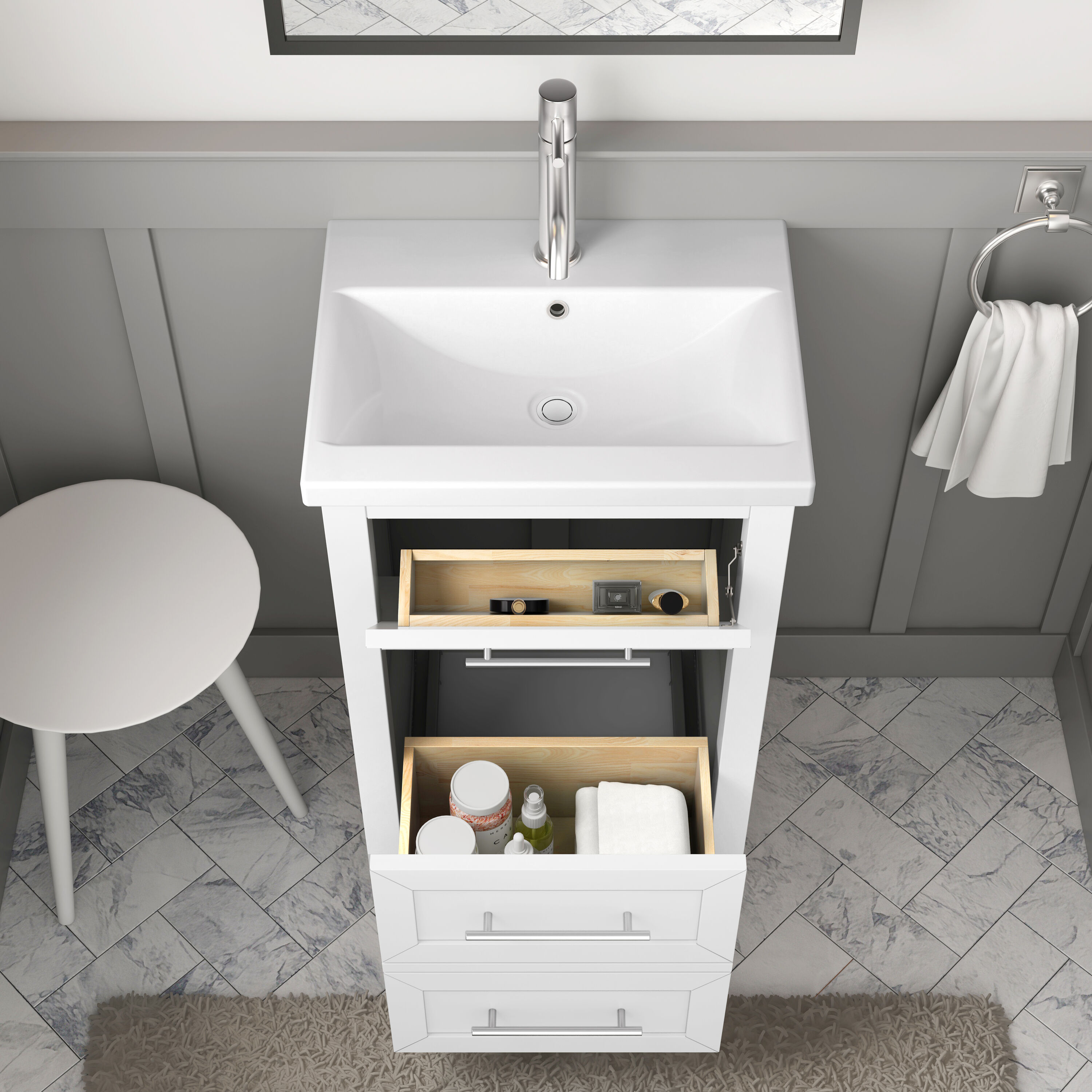 TJAmerican TJ02-22V2016WH Bath-Vanity-Combo - View #3