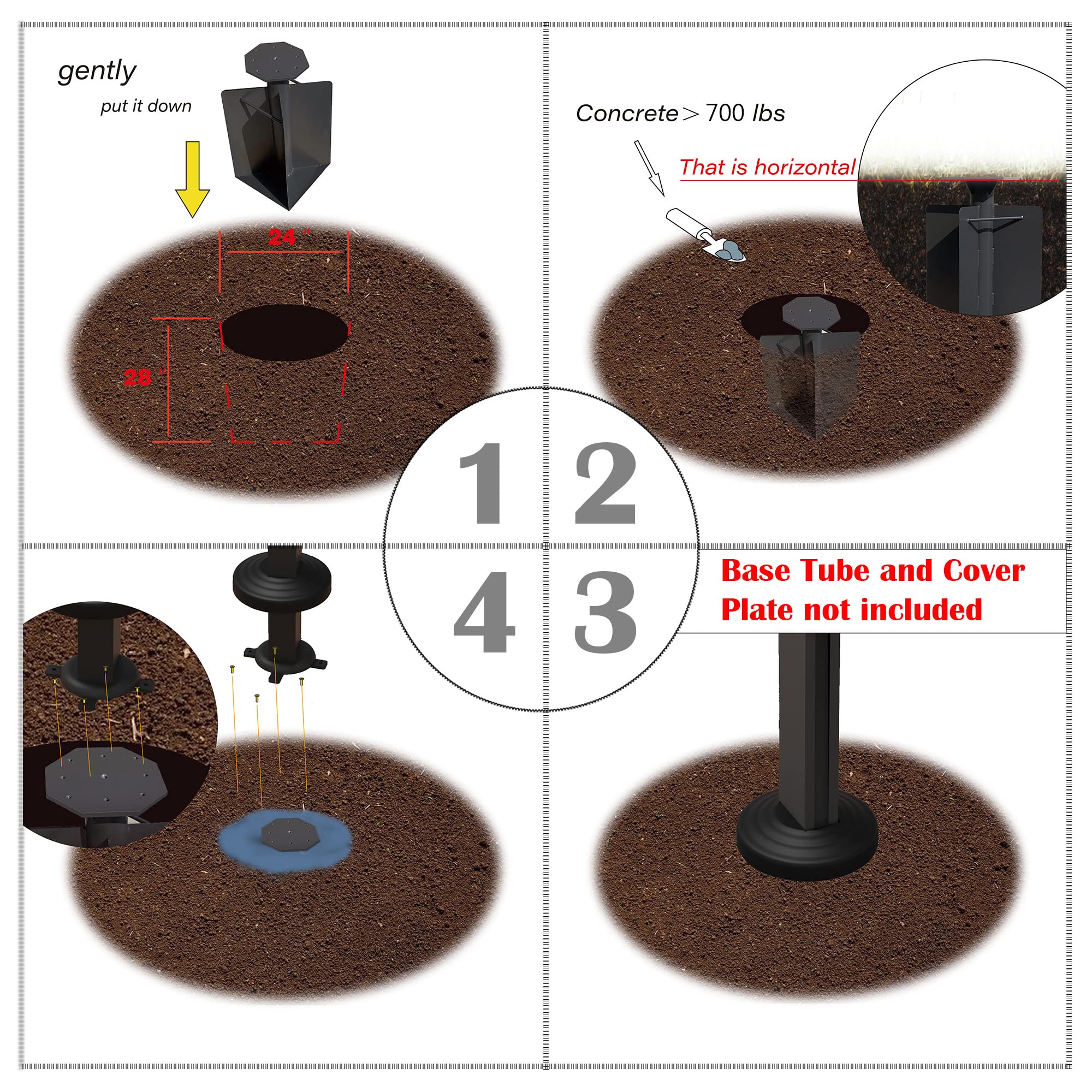PURPLE LEAF LSBASE-7 Umbrella-Bases - View #5