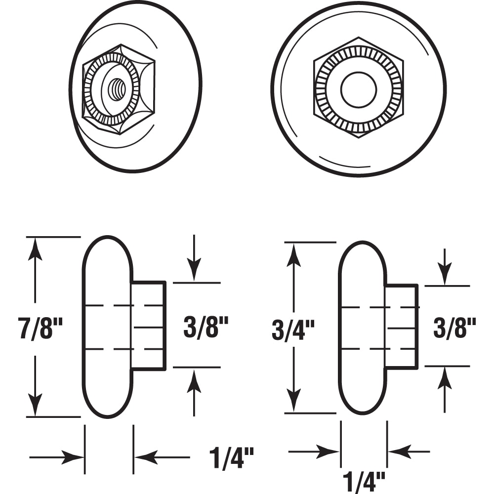 Prime-Line M 6201 Tub-Shower-Door-Rollers - View #2