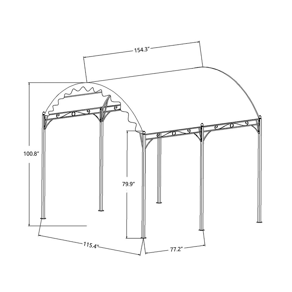 Runesay CGABO-01 Carport-Covers - View #10