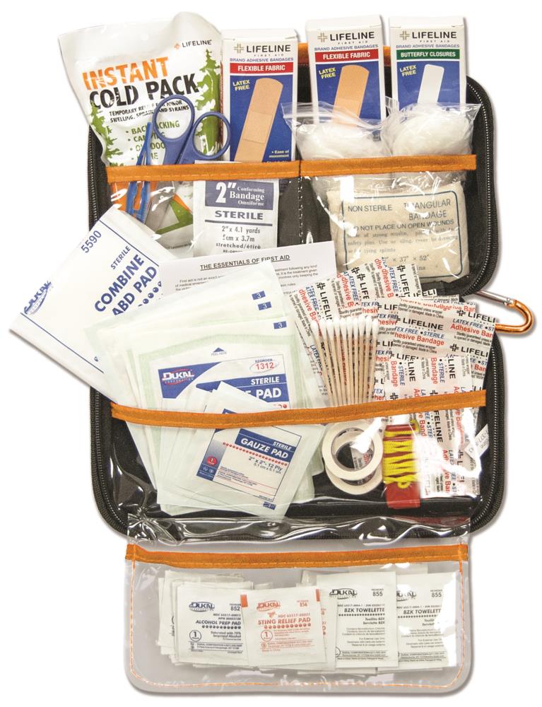 Lifeline First Aid 121-Piece Nylon All-Purpose First Aid Kit in the ...