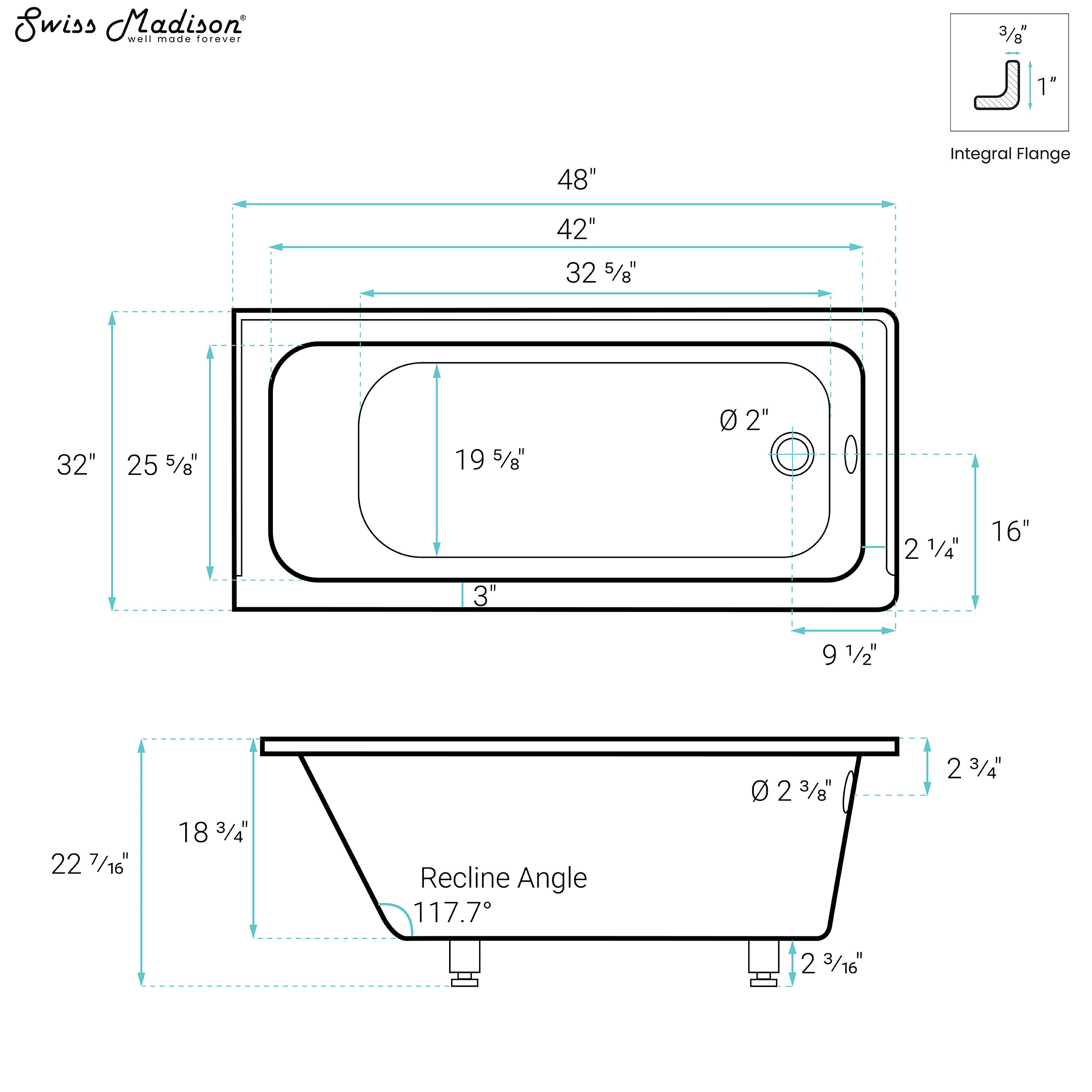 Swiss Madison SM-25-ABLAU73BK bathtubs - View #5