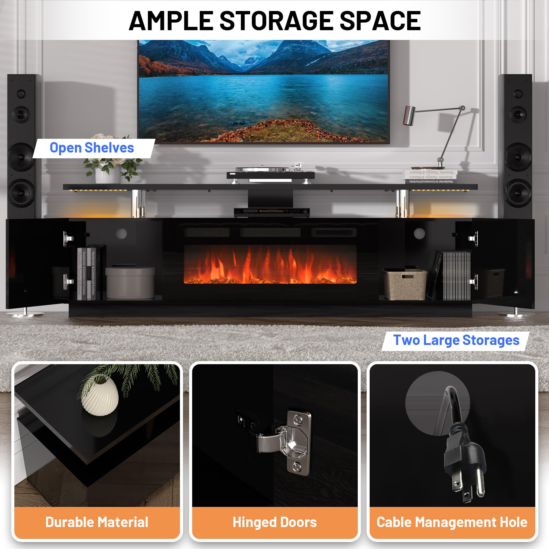 DEXSO ENCOREPHKBA7062 Electric-Fireplaces - View #4