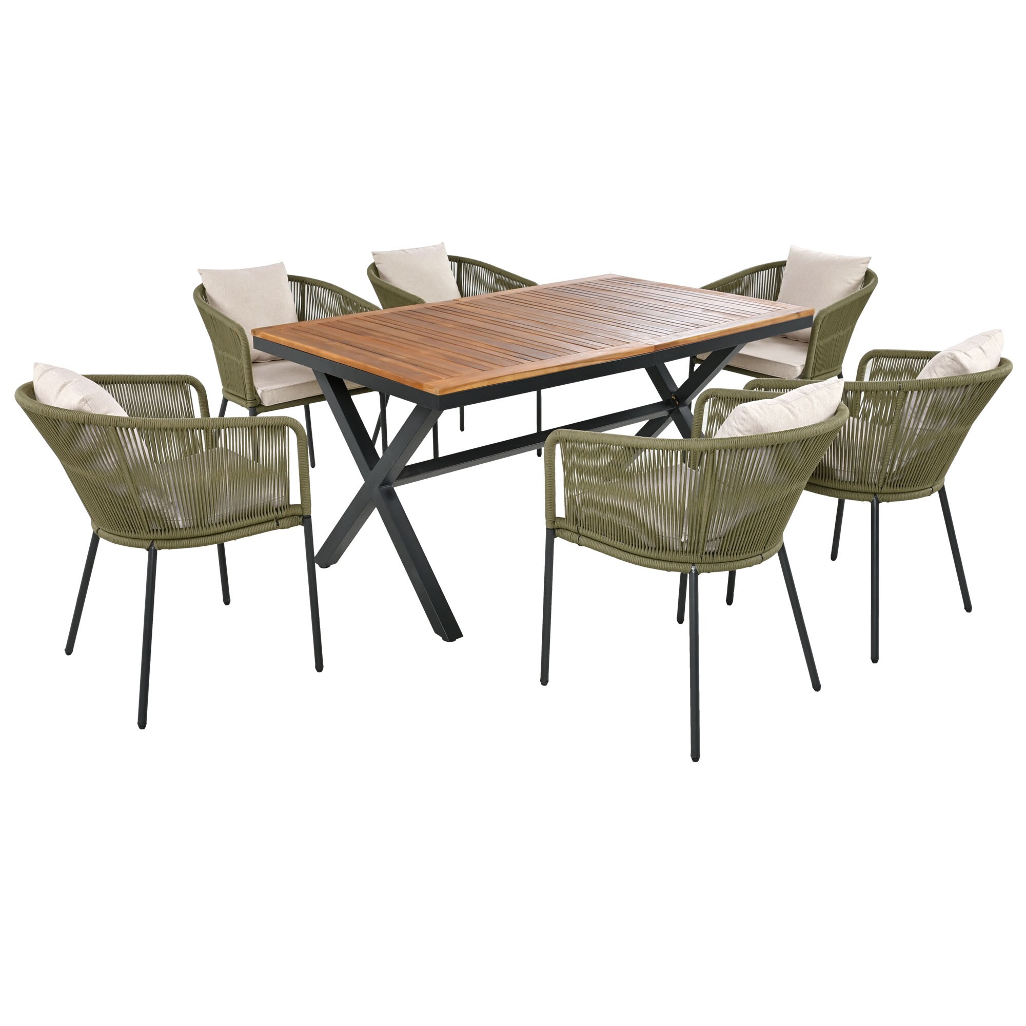 Direct Wicker DWD-201234-GREEN Patio-Dining-Sets - View #5