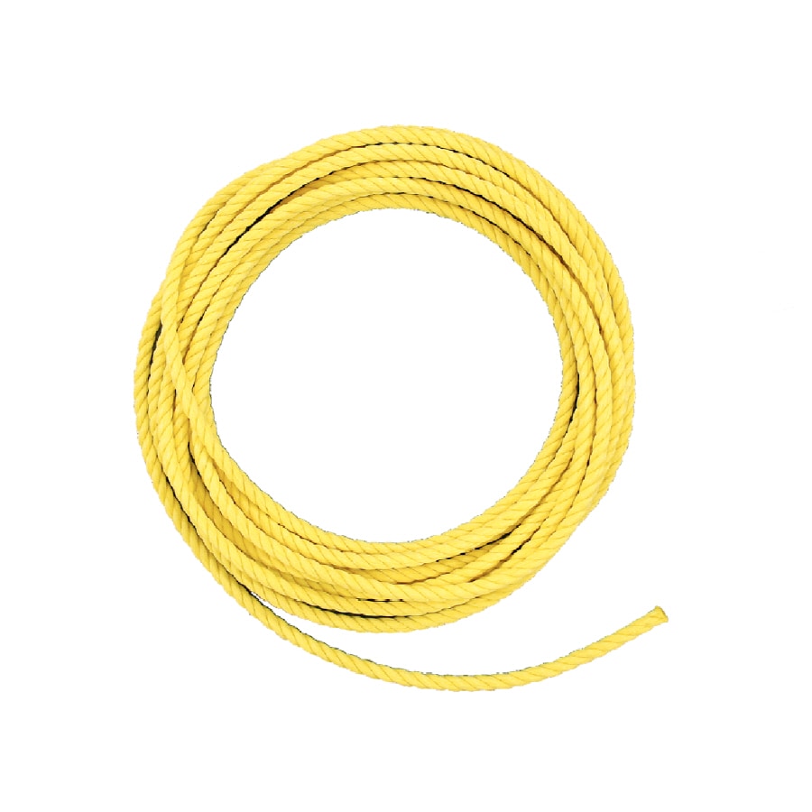 Lehigh 0.25-in Twisted Polypropylene Rope (By-the-Foot) in the Rope  (By-the-Foot) department at