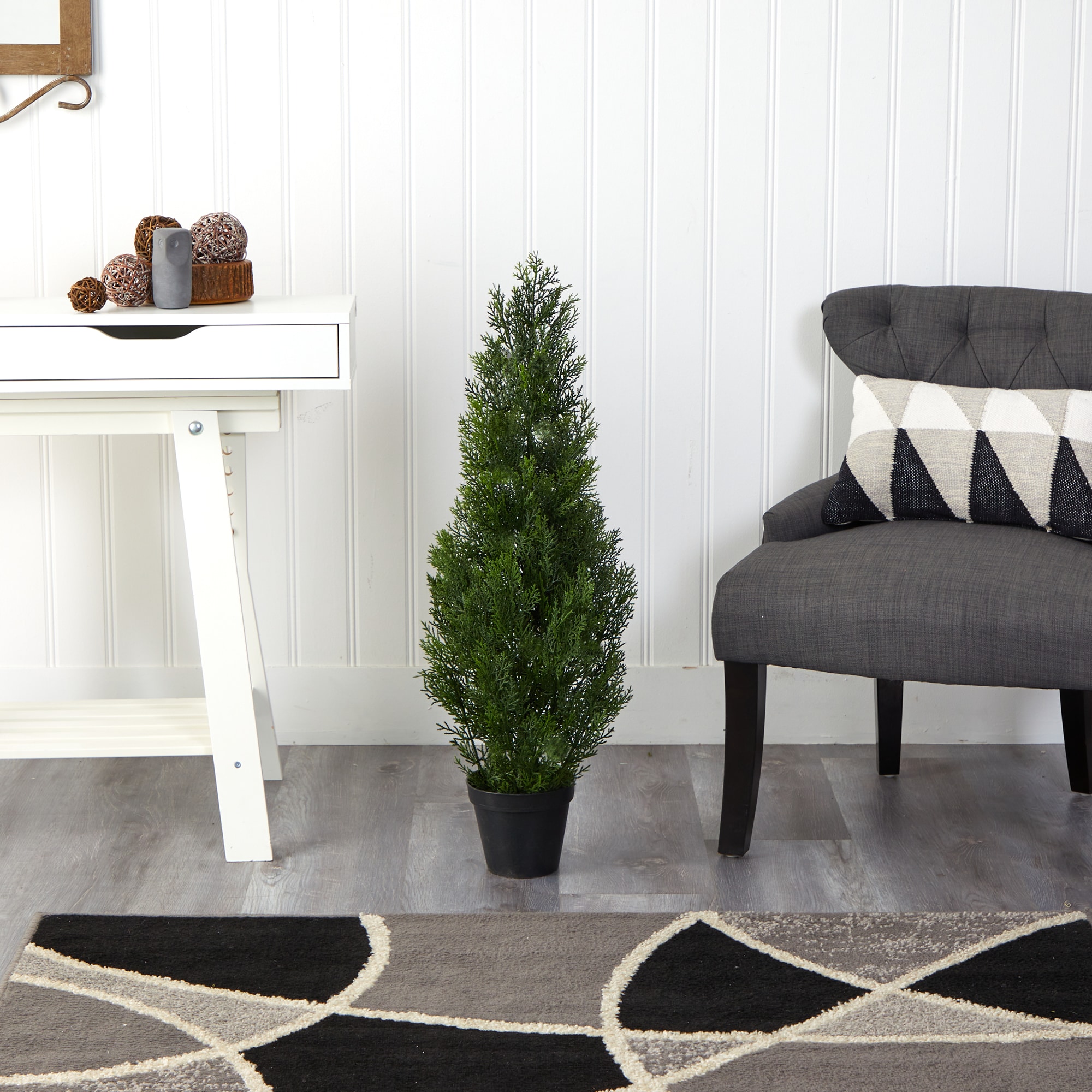 allen + roth 5470-MB 36-in Green Indoor/Outdoor Cedar Pine Artificial Tree