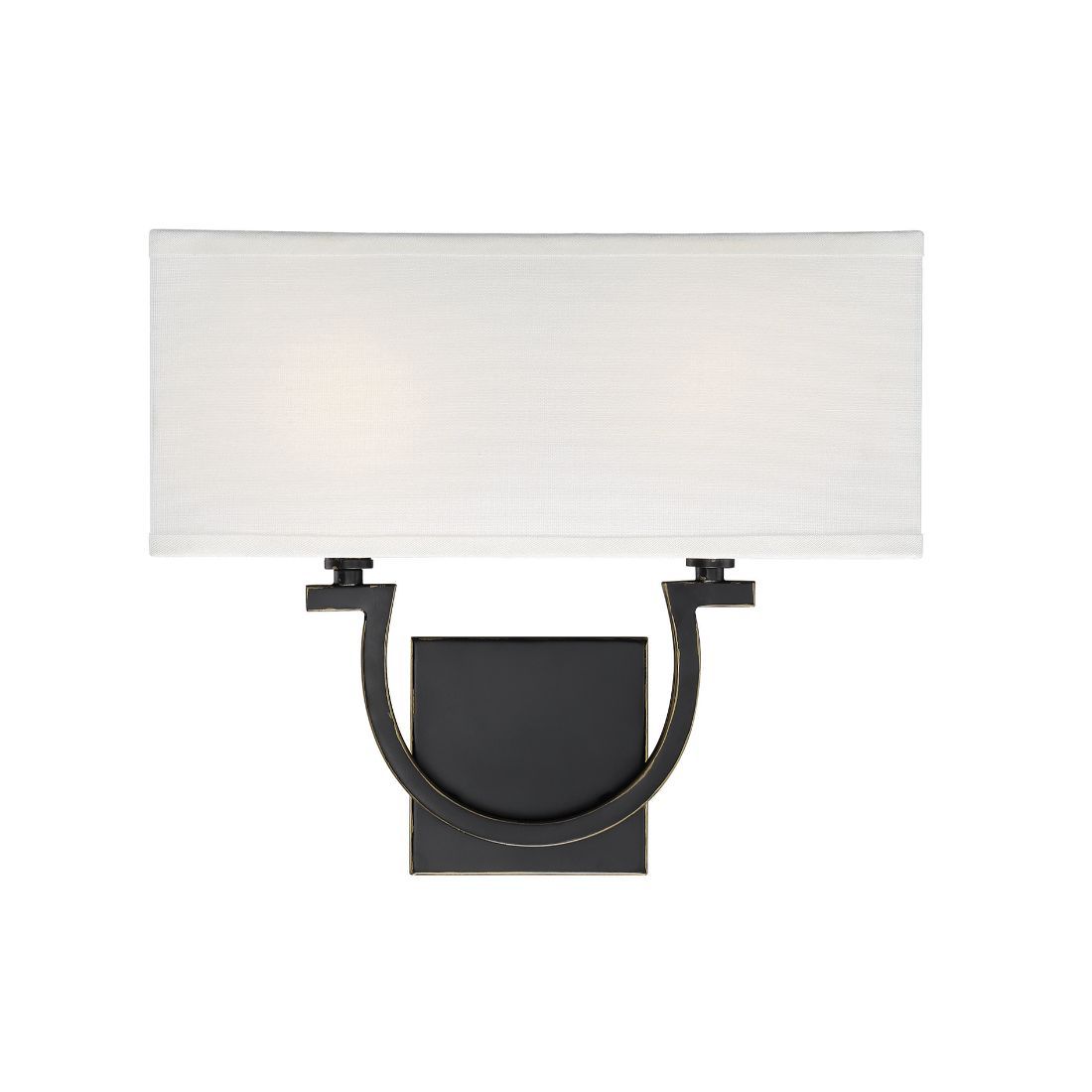  LW-SH638659 12-in W 2-Light Classic Bronze Transitional Wall Sconce