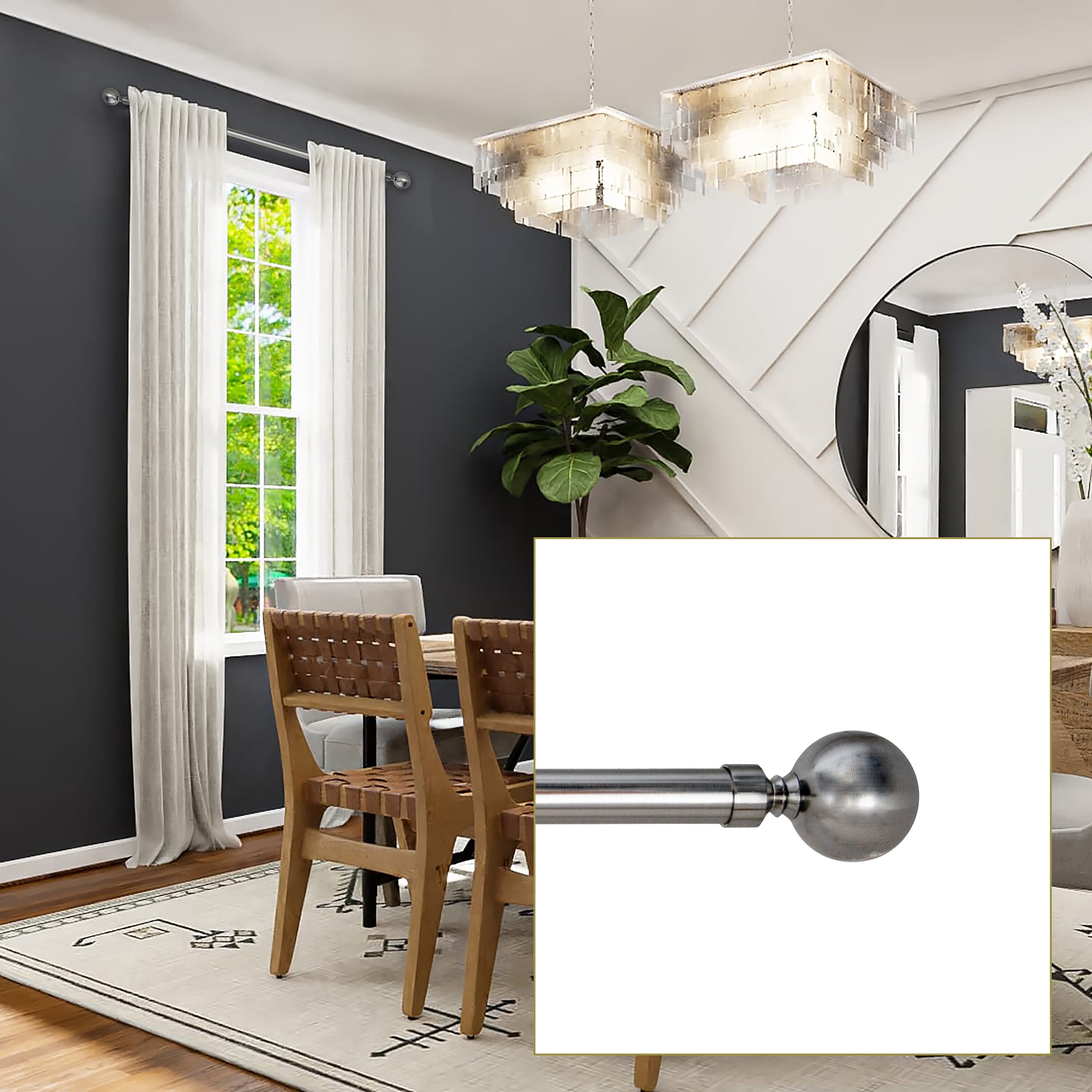 Versailles Home Fashions LX0148-50 Curtain-Rods - View #5