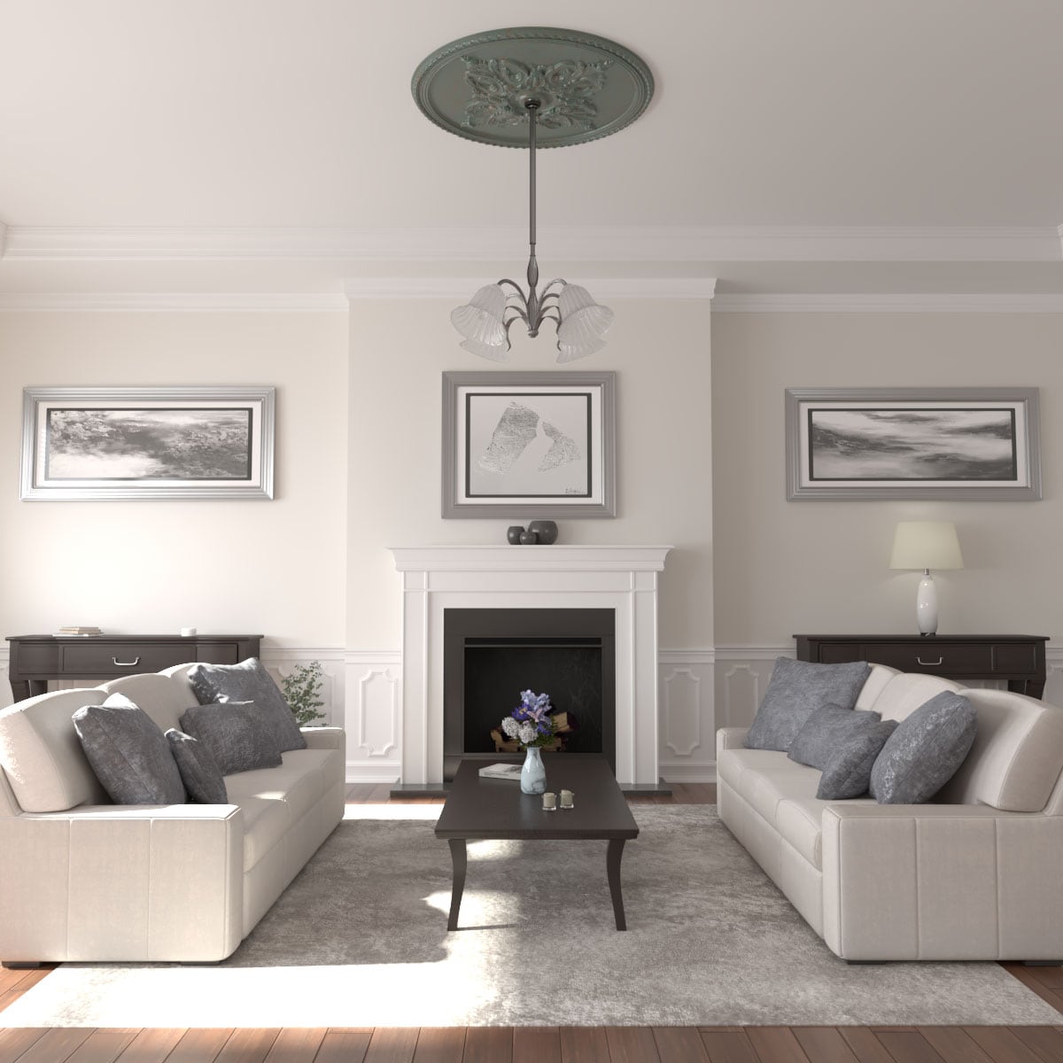 Ekena Millwork CM54MICBC Ceiling-Medallions - View #4