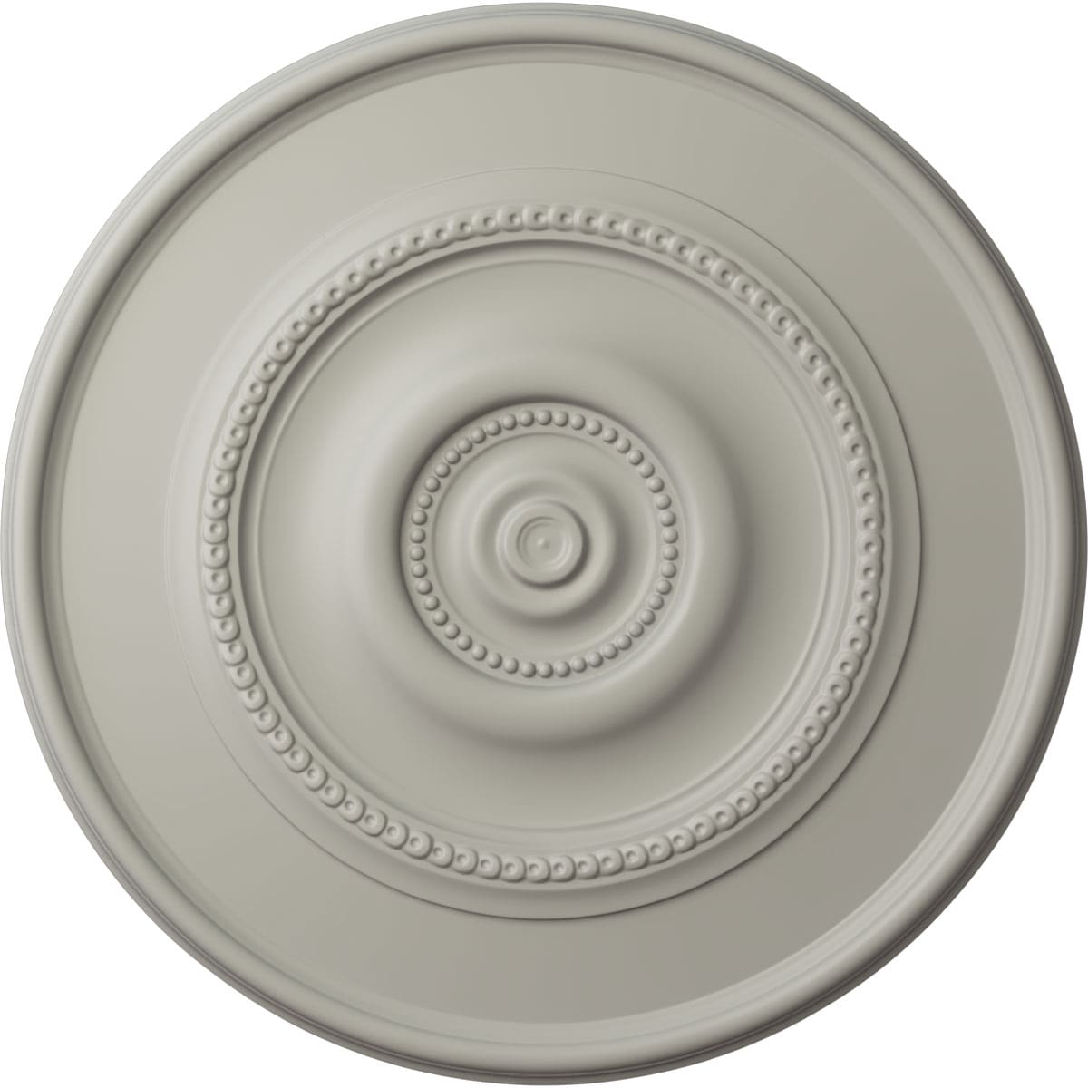 Ekena Millwork CM24REPCF Traditional Reece 24.375-in W x 24.375-in L Painted Pot Of Cream Polyurethane Whole Ceiling Medallion