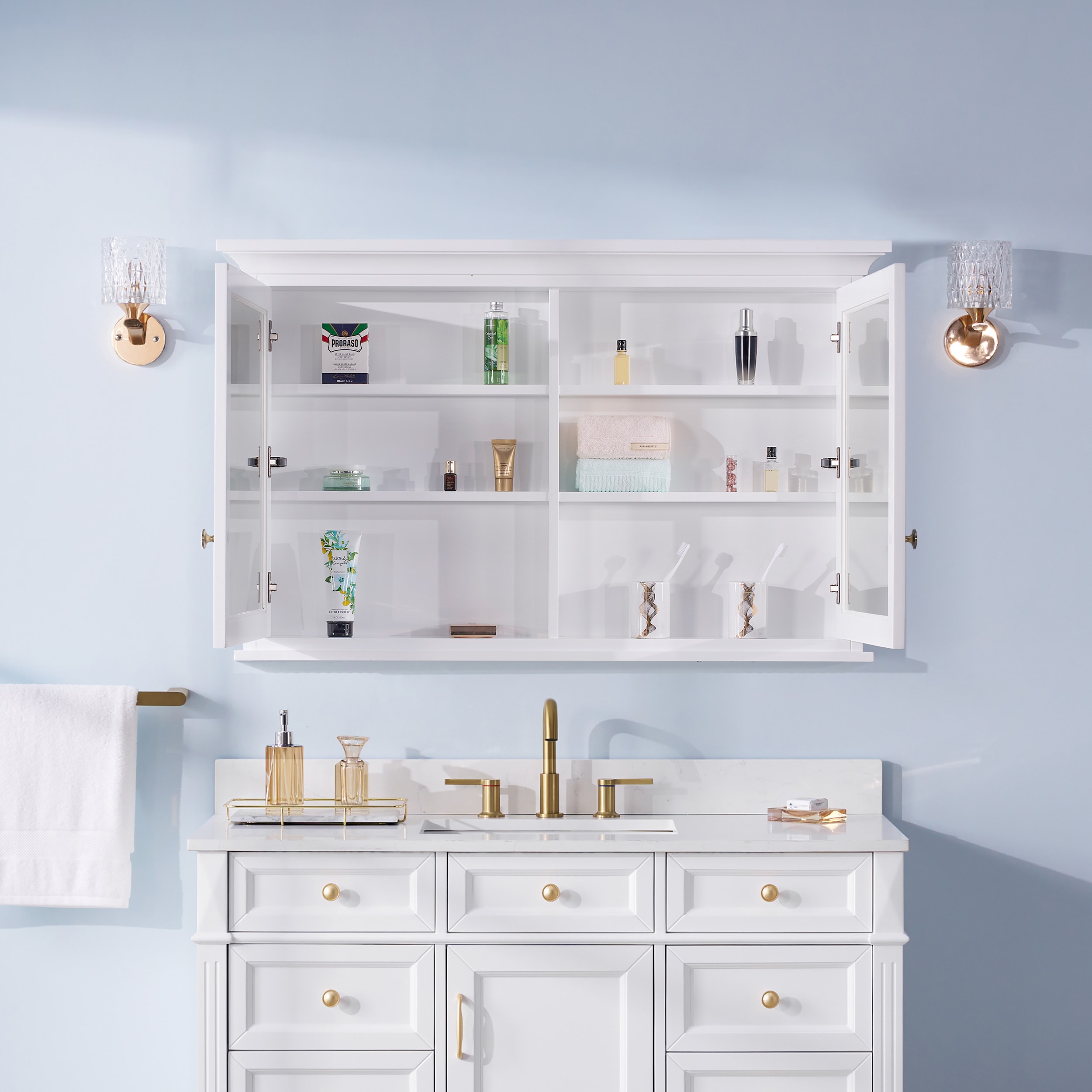 WELLFOR EB4830MC-WT Bathroom-Medicine-Cabinets - View #4