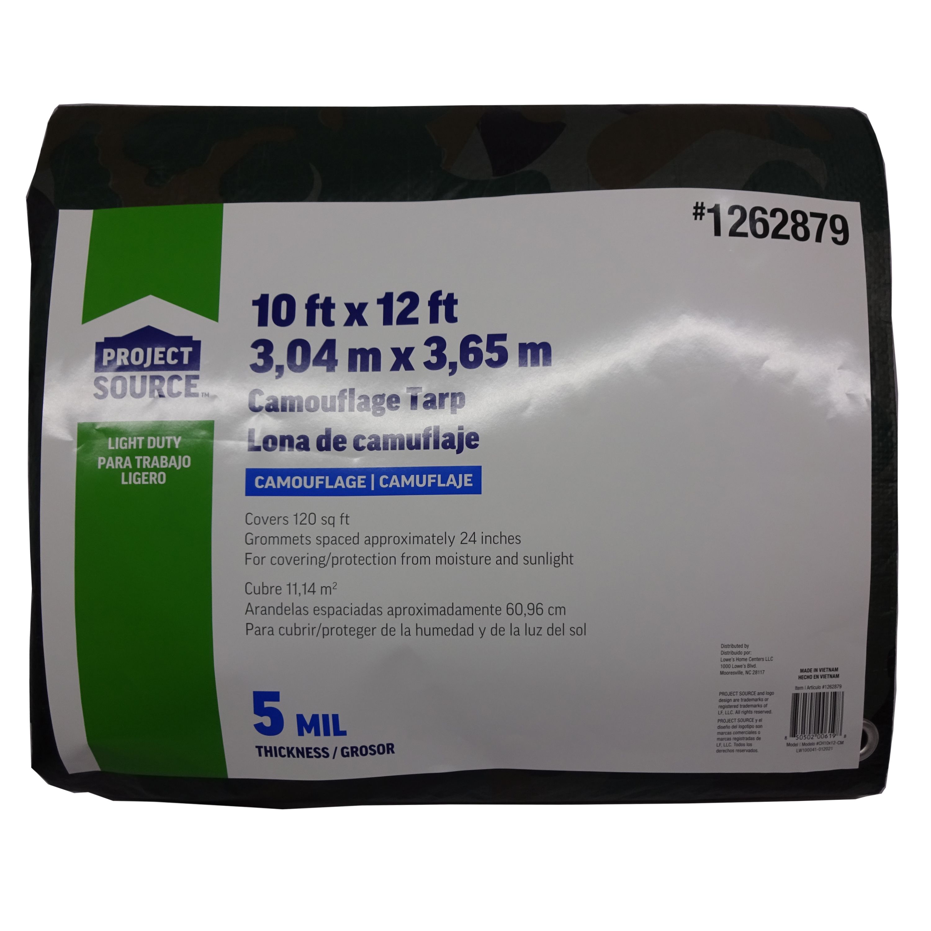 Project Source 10-ft x 12-ft Green Waterproof Commercial Polyethylene 5-mil  Tarp in the Tarps department at