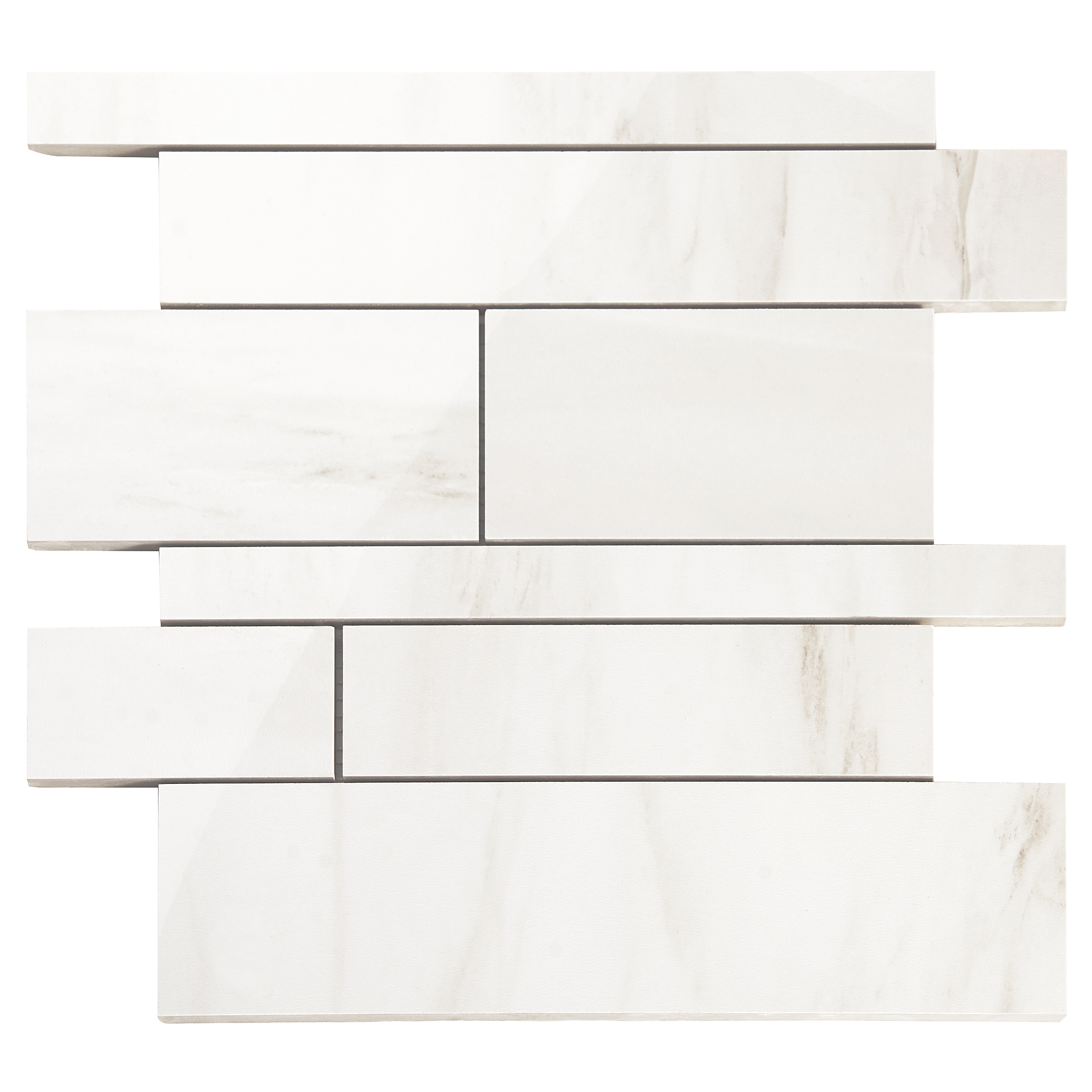Artmore Tile EXT3RD107369 Sample - Enigma Dolomite Snow 4-in x 8-in Matte Porcelain Marble look