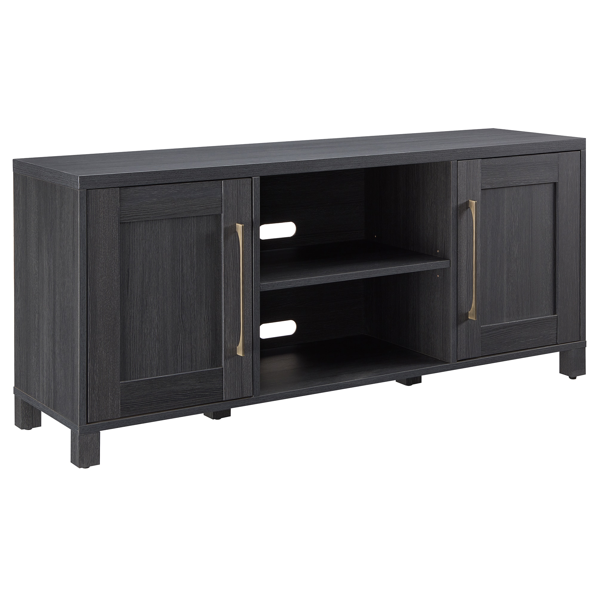 Hailey Home TV1419 Chabot Transitional Charcoal Gray TV stand ( Accommodates TVs up to 70-in )