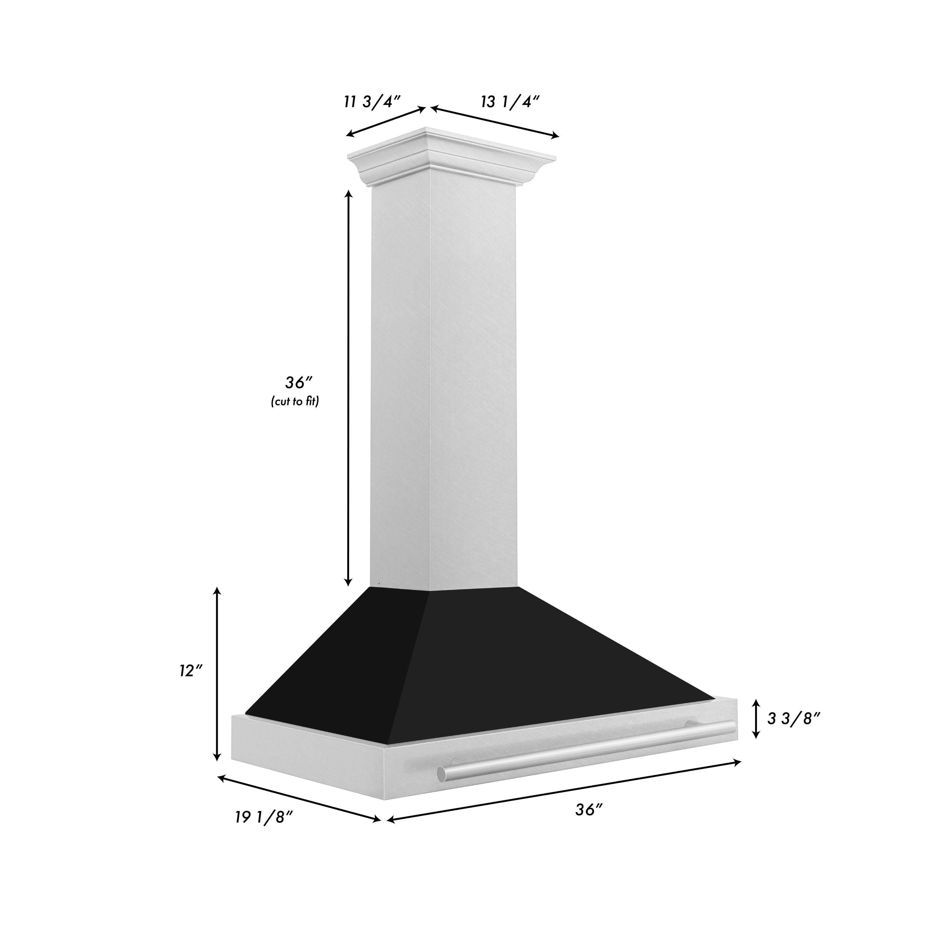 ZLINE KITCHEN & BATH KB4SNX-BLM-36 Wall-Mounted-Range-Hoods - View #4