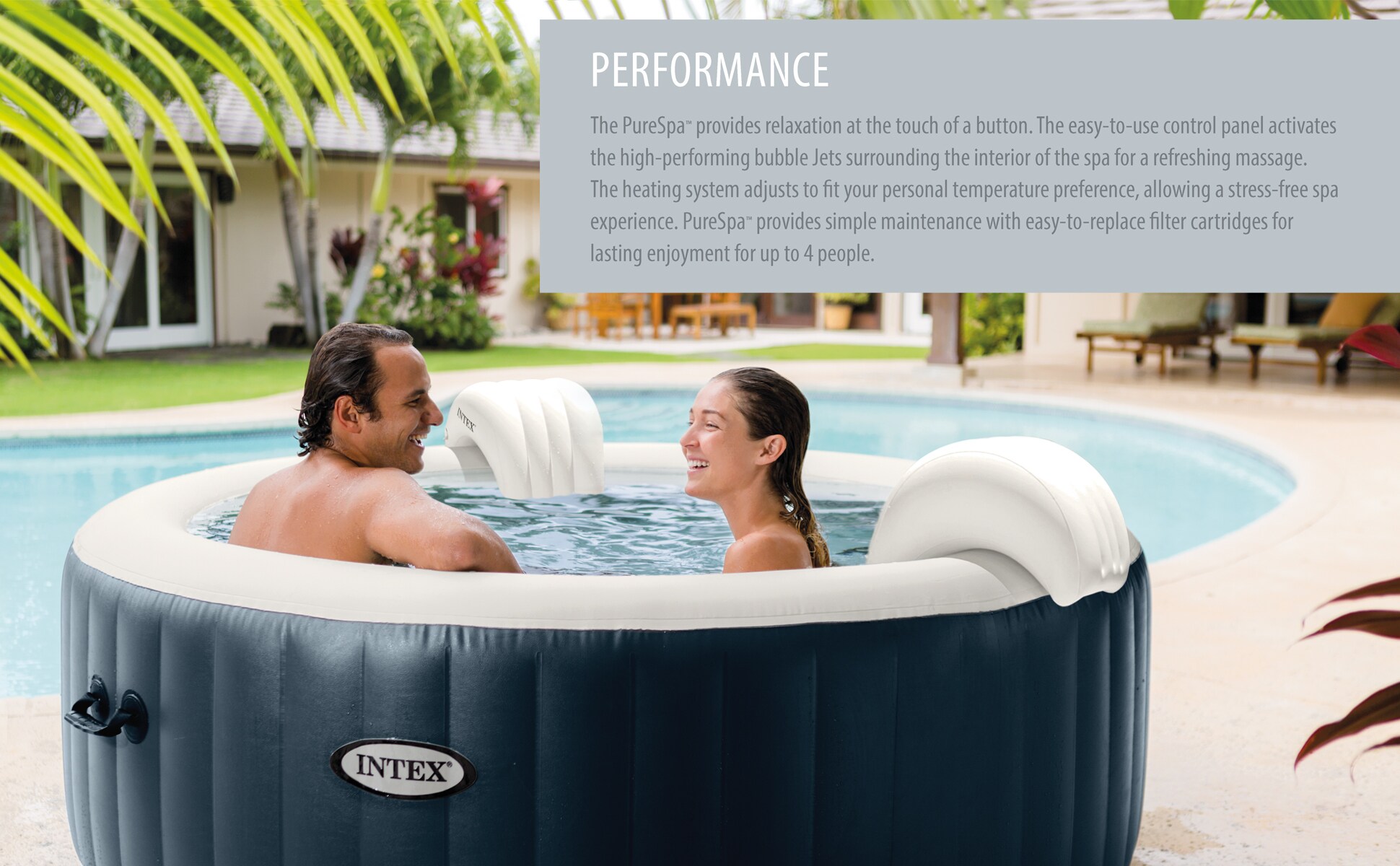 Intex 6-Person Inflatable Round Hot Tub at Lowes.com