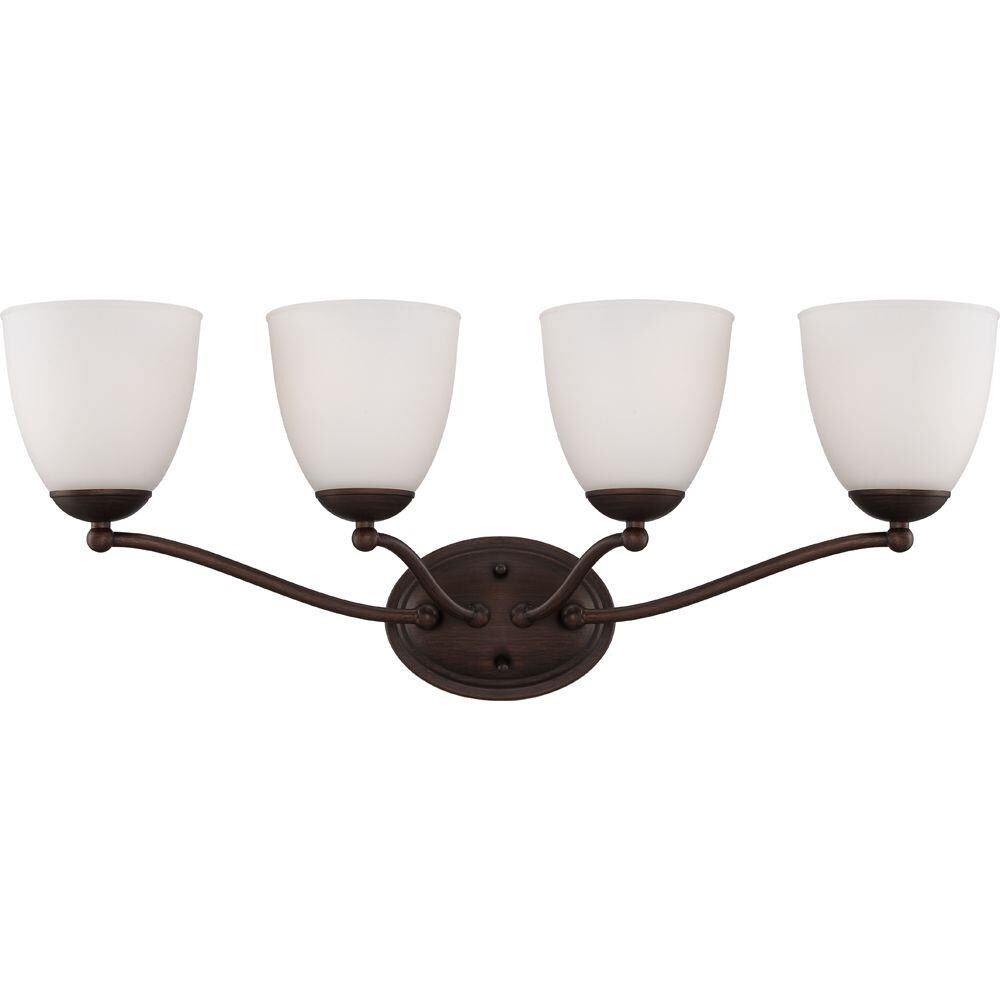  LW-SC532186 28-in 4-Light Prairie Bronze Transitional Vanity Light Bar