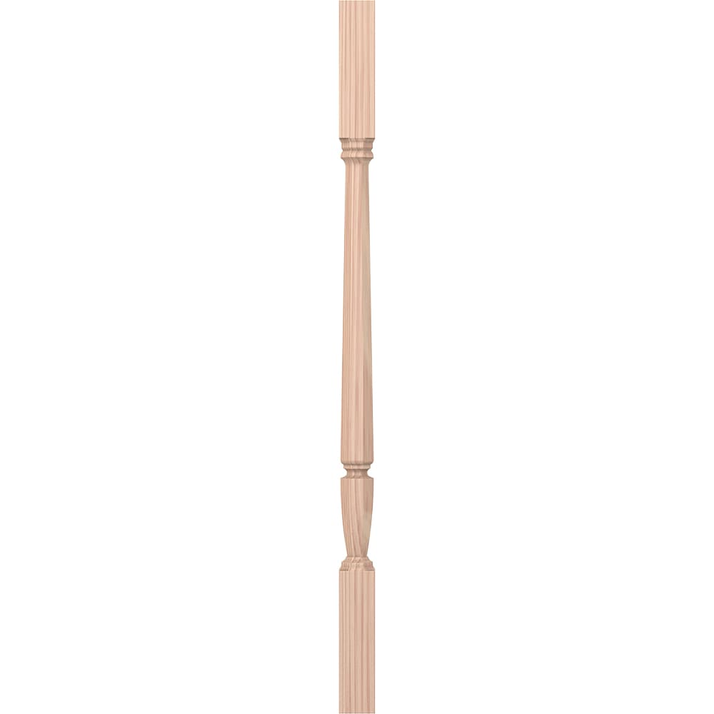 L.J. Smith Stair Systems LJP-20058-B 34 34-in x 1.75-in Unfinished Beechwood Square Top Stair Baluster