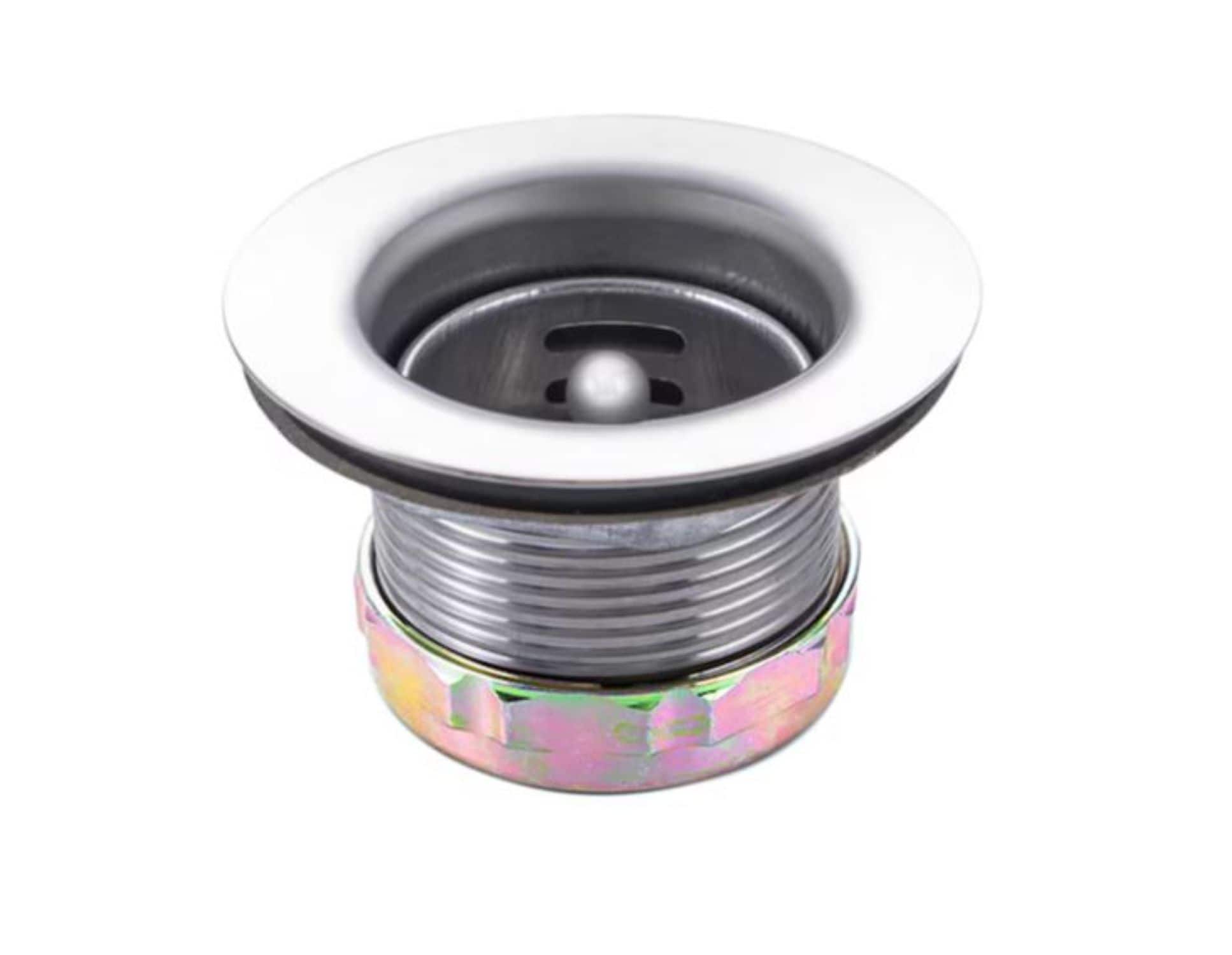 allen + roth KY-1021 2.8-in Stainless steel Rust Resistant Strainer with Lock Mount Included
