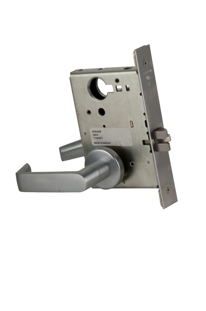 Schlage Series Schlage Series Mortise Locks Satin Chrome Reversible Passage  Door Handle at