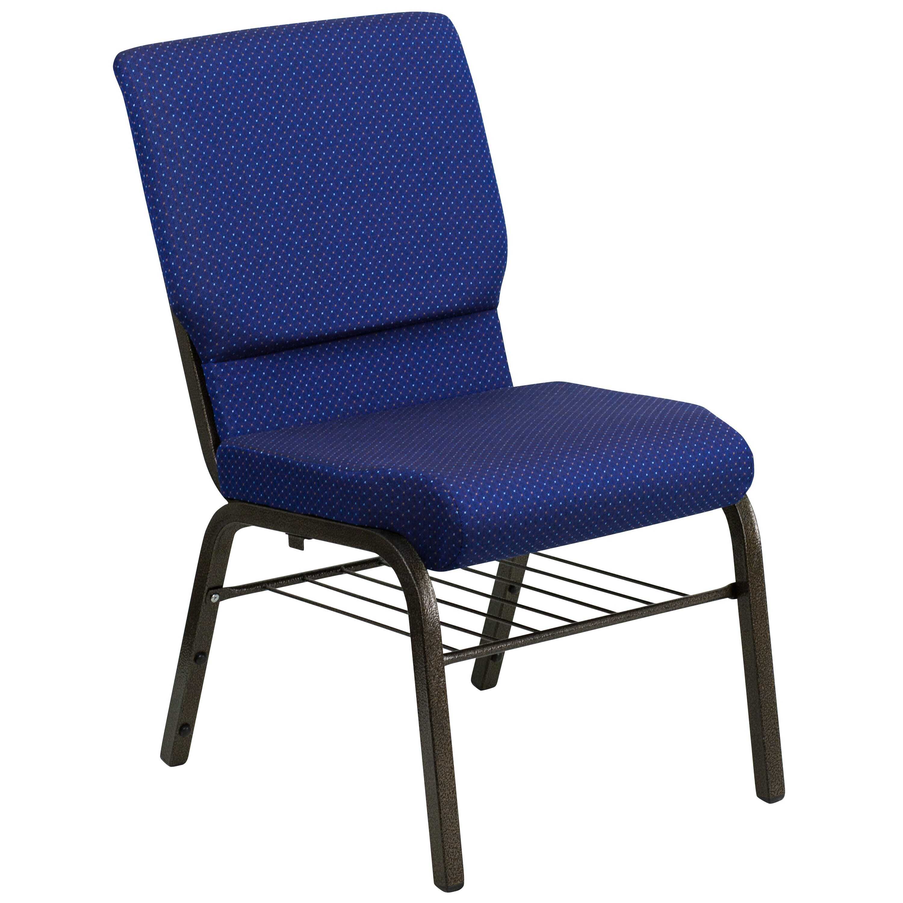 Flash Furniture 812581012736 Modern Navy Blue Patterned Fabric/Gold Vein Frame Accent Chair