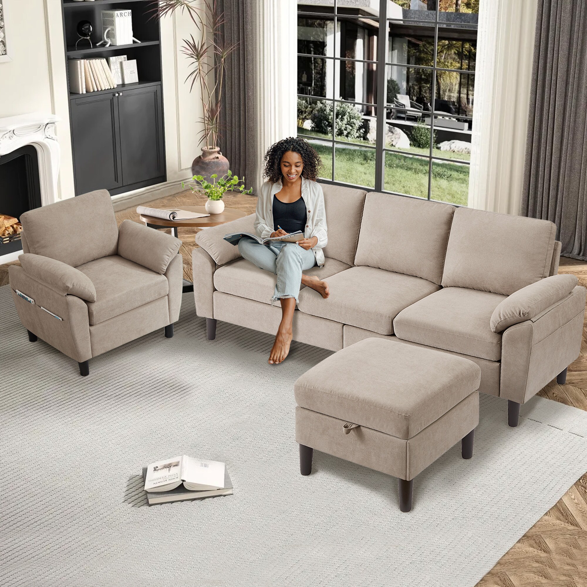 Jarenie YMX3302TW-BE Living-Room-Sets - View #7