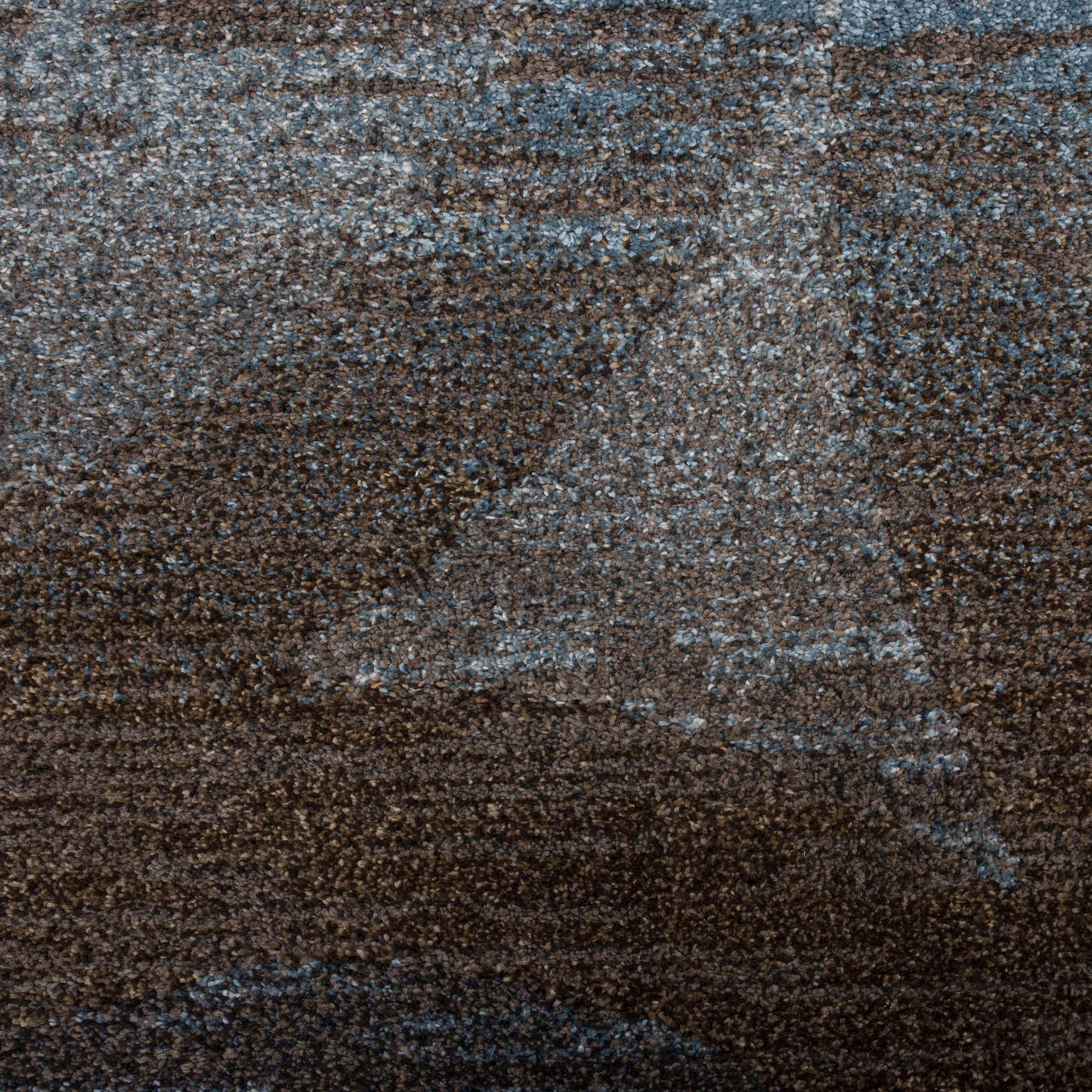 Wellington Blue and Beige Synthetic Rectangular Area Rug