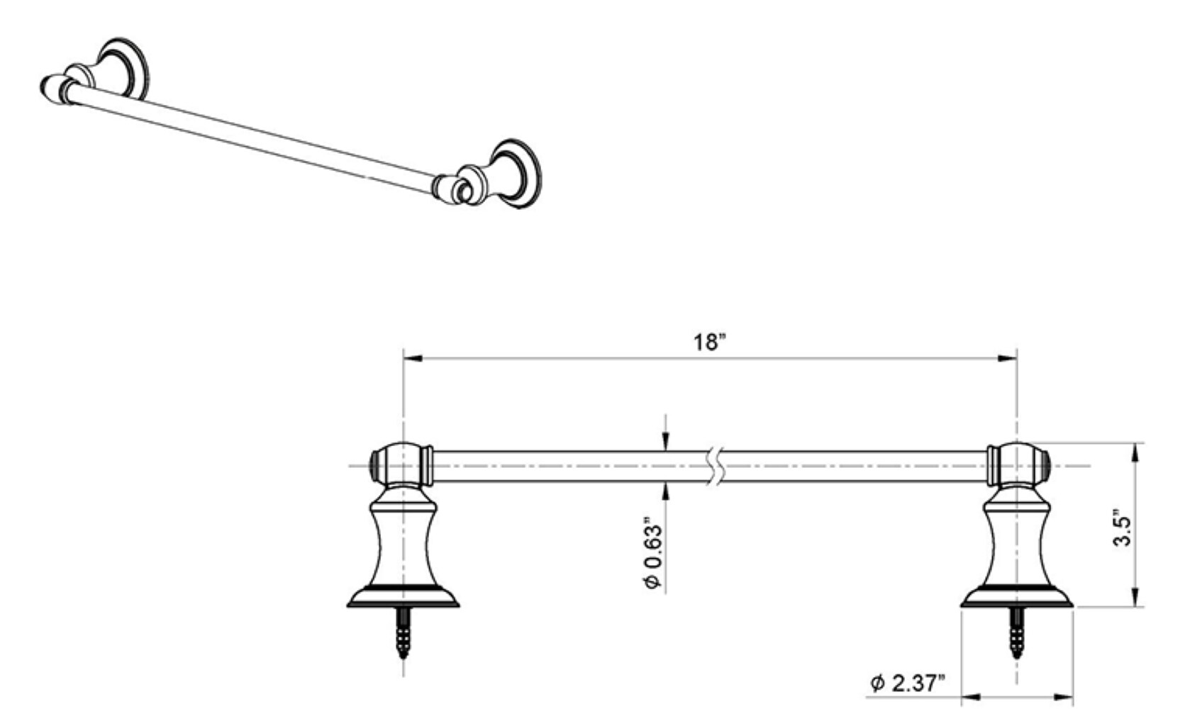 ARISTA BA3503-18TBR-ORB d060350 - View #6