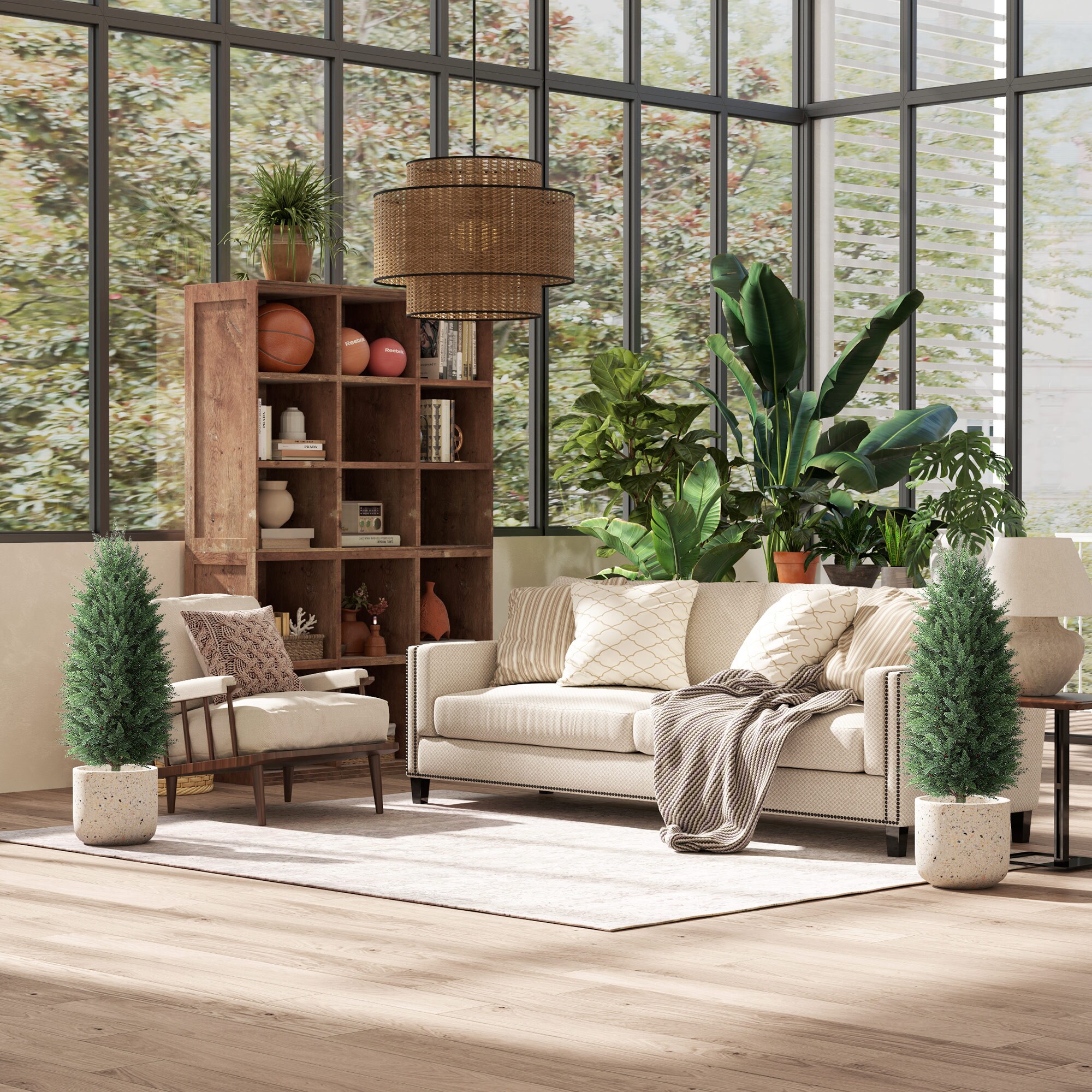 HomCom 83C-005V01GN Artificial-Plants-Trees - View #5