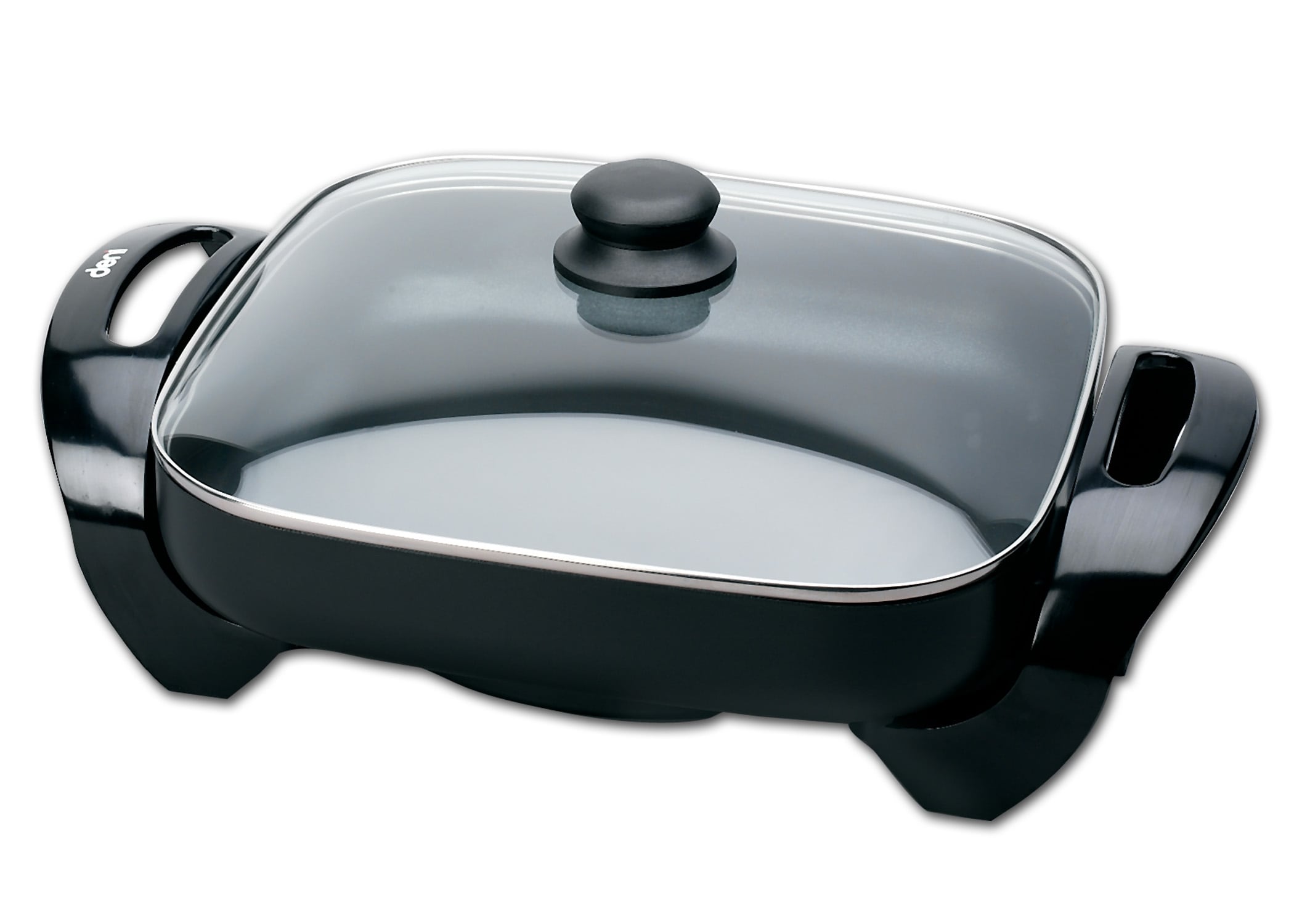 Elite 12-in L x 12-in W 1500-Watt Non-stick Electric Skillet in the Electric  Skillets department at