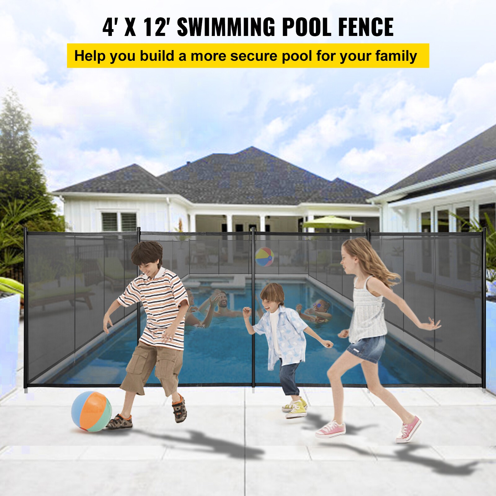 VEVOR KCXYCWLB412FT1MHKV0 Pool-Safety-Barrier-Panels - View #3