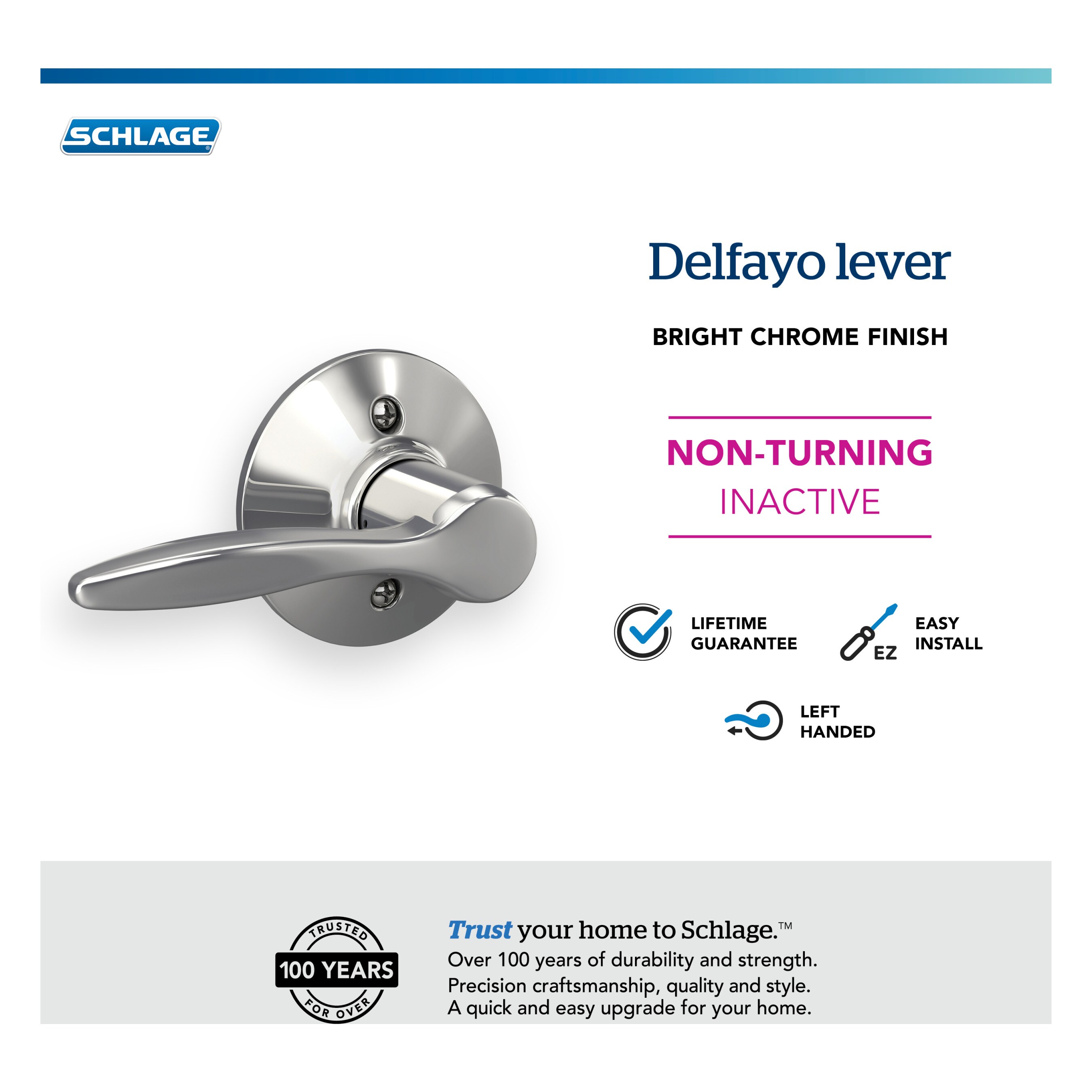 Schlage F170 DEL 625 LH Door-Handles - View #3