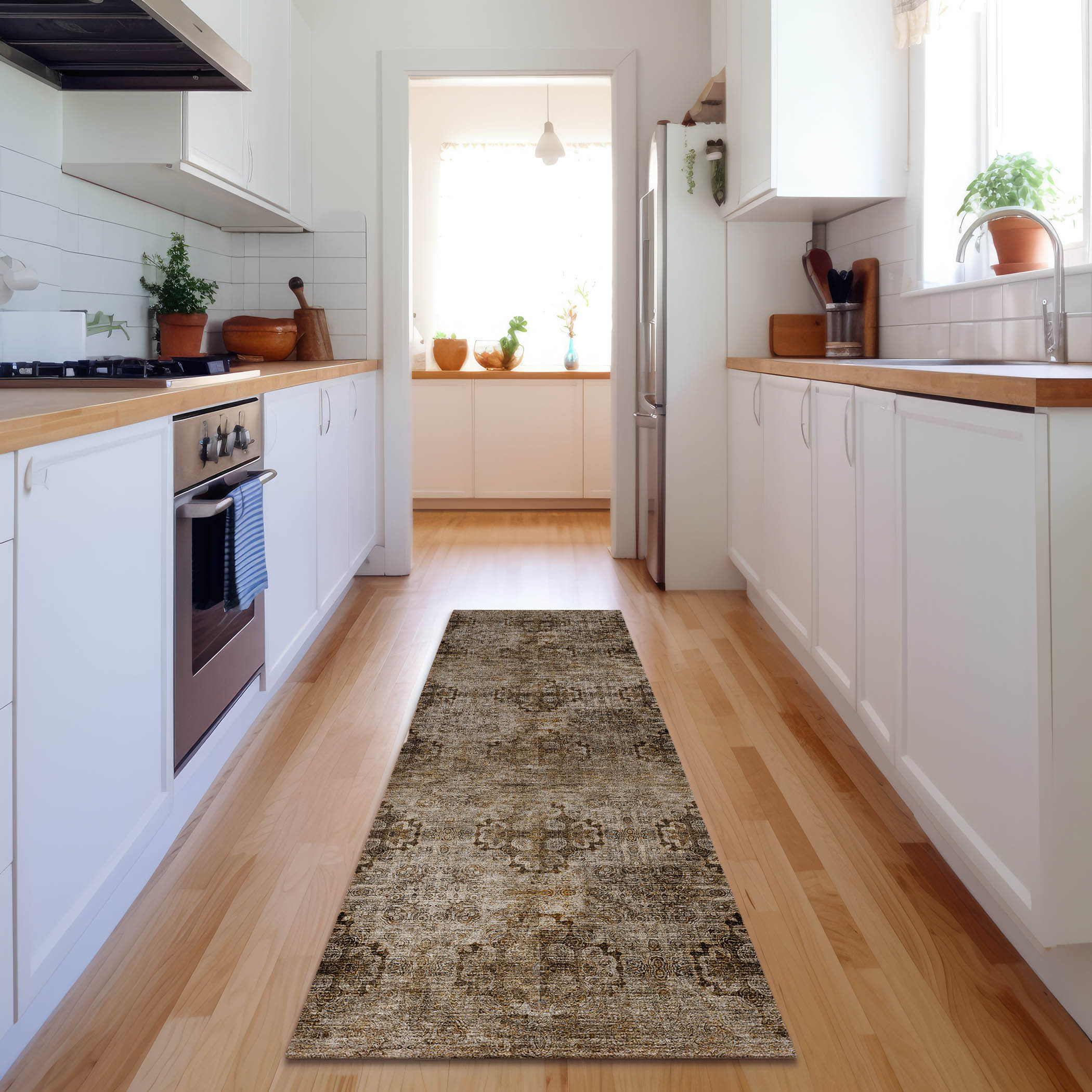 Addison Rugs AMF568NA8RO Mayfield AMF568NA 8 x 8 (ft) Loomed Polyester Navy Round Indoor Geometric Machine washable Area rug