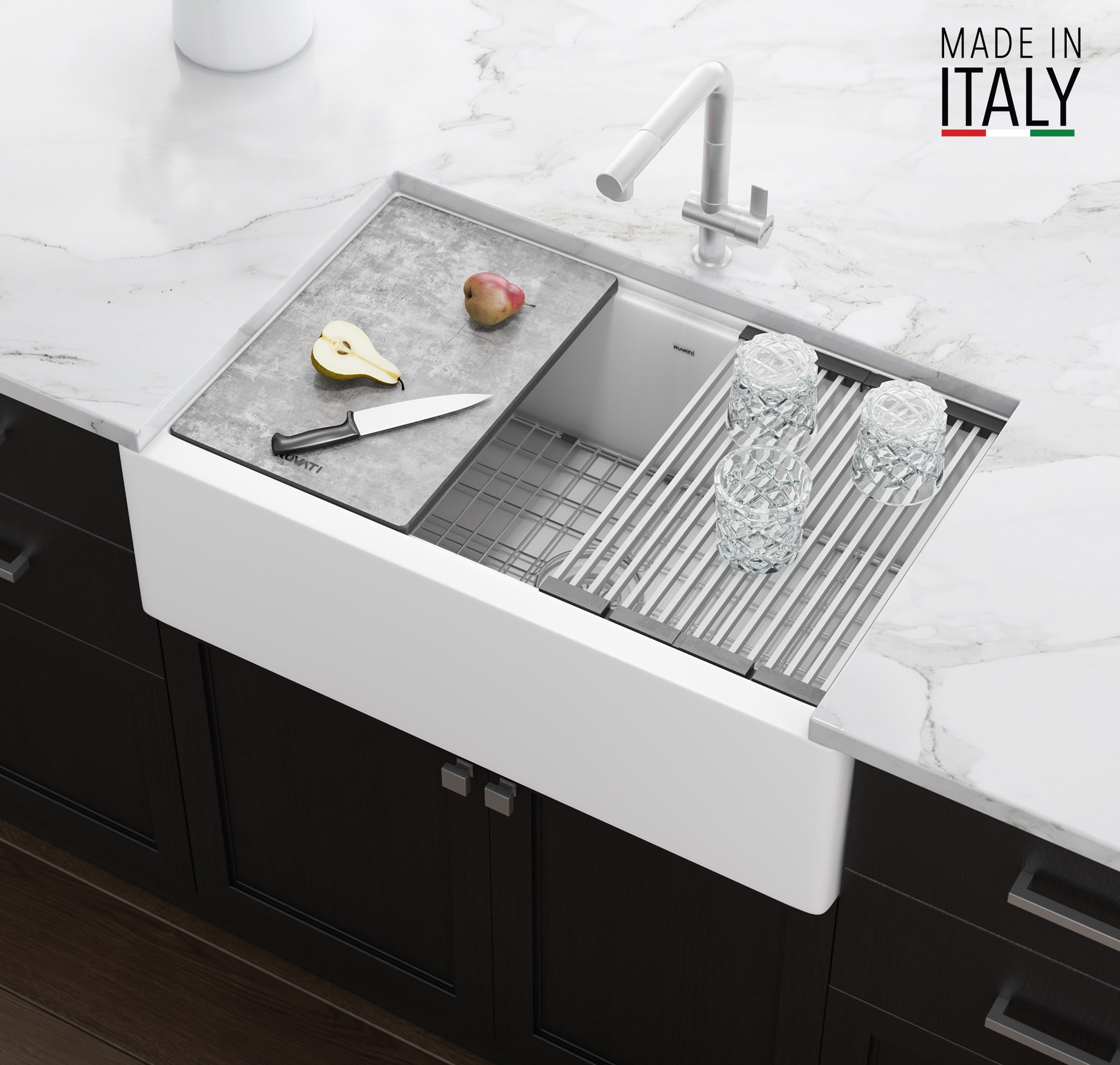 Ruvati RVG1533WH Kitchen-Sinks - View #3