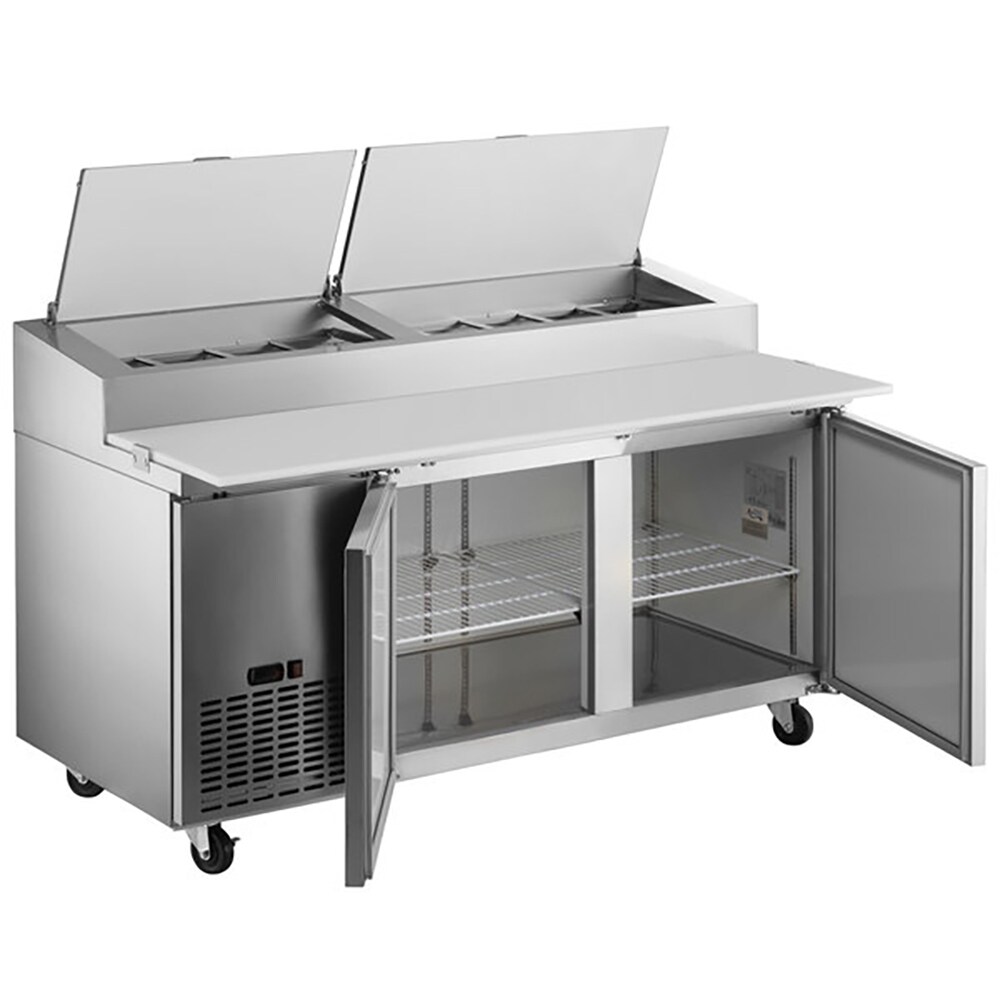 Koolmore 47 in. W 10 cu. ft. Refrigerated Food Prep Station Table