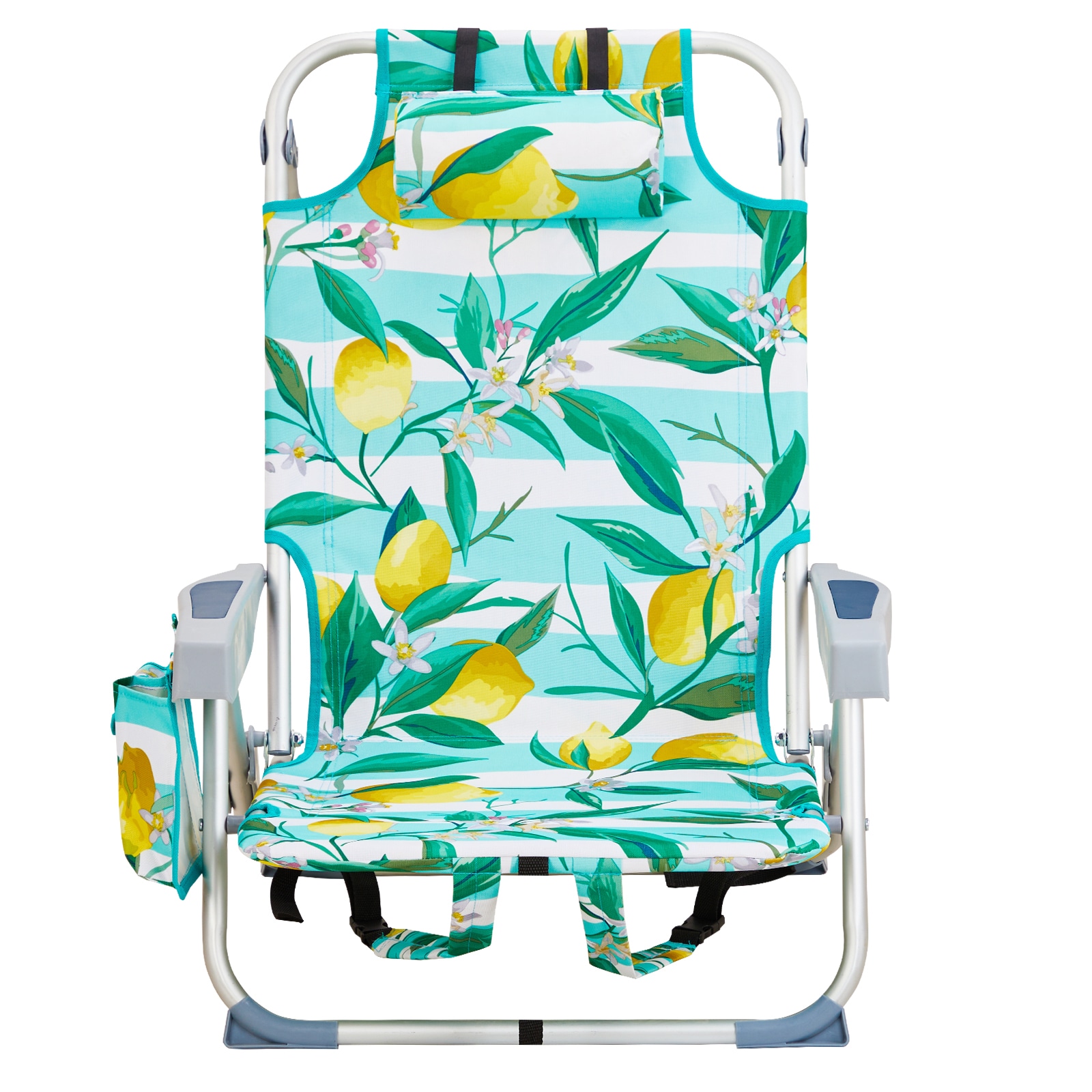 Winado LO1G58000548 Polyester Green Folding Beach chair Adjustable and Carrying Strap/Handle Included