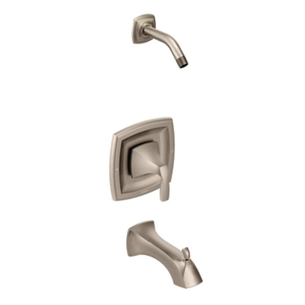 Moen T2693NHBN Voss Brushed nickel 1-handle Sold separately Bathtub and shower Faucet