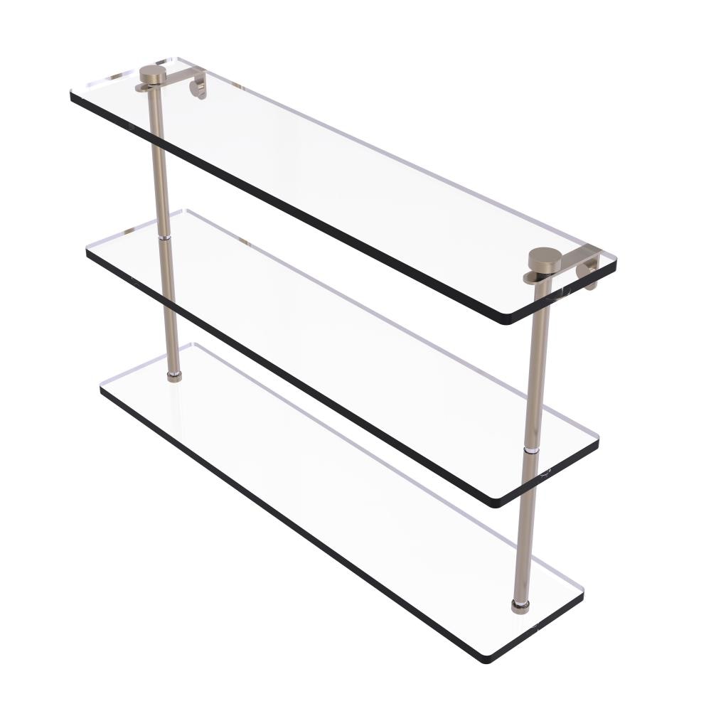 Allied Brass NS-5/22-PEW Antique Pewter 3 -Tier Wall mount Bathroom Shelf ( 22-in x 15-in x 5-in )