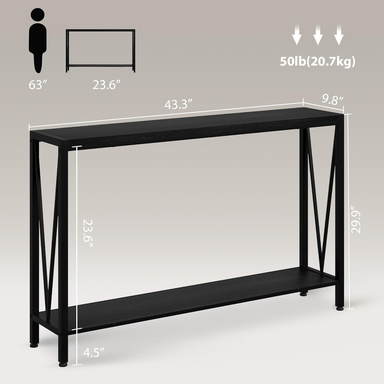 GarveeLife JSS-PHO-0QCUOVD5 Console-Sofa-Tables - View #2