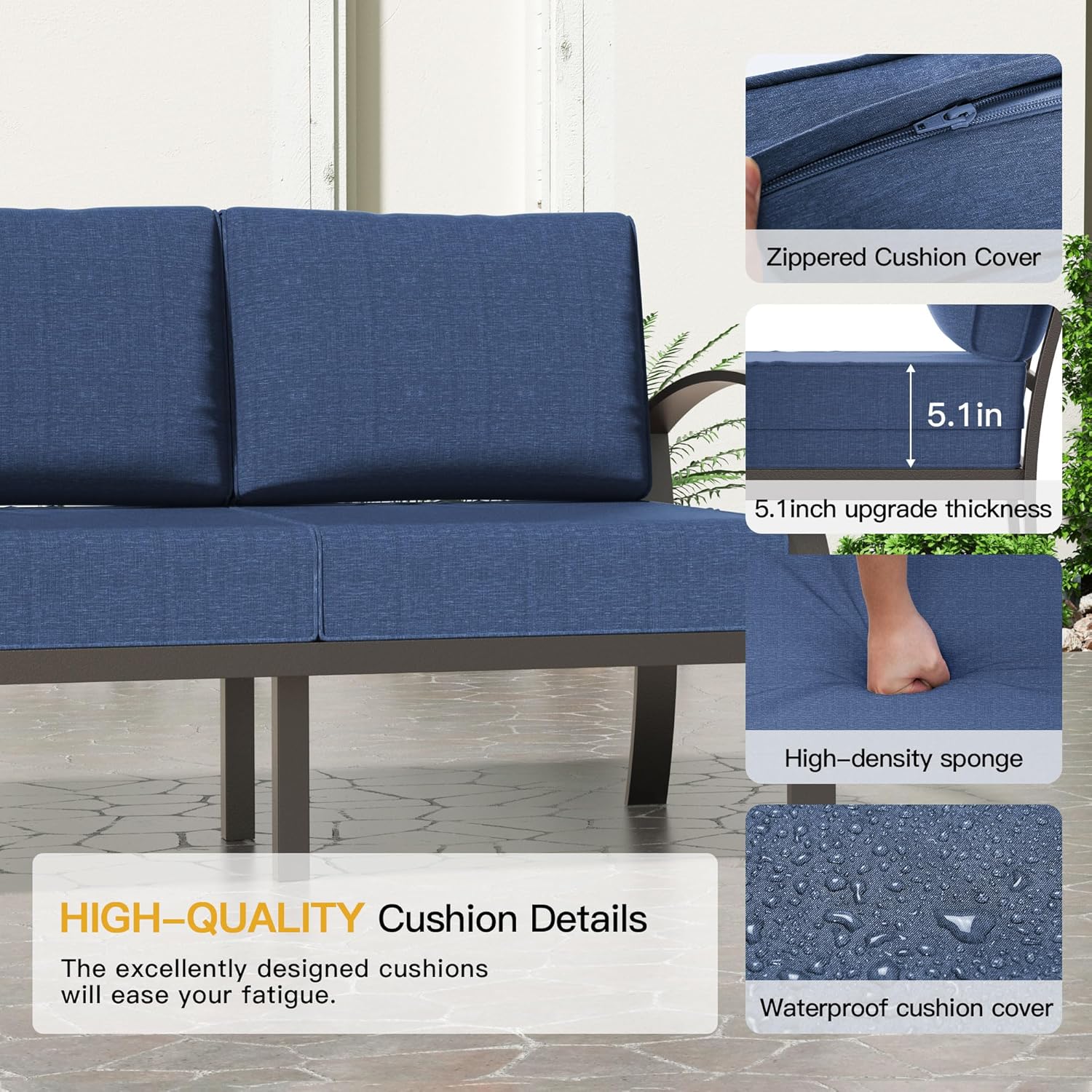 ALAULM LS-A-8SR-NAVY Patio-Conversation-Sets - View #5