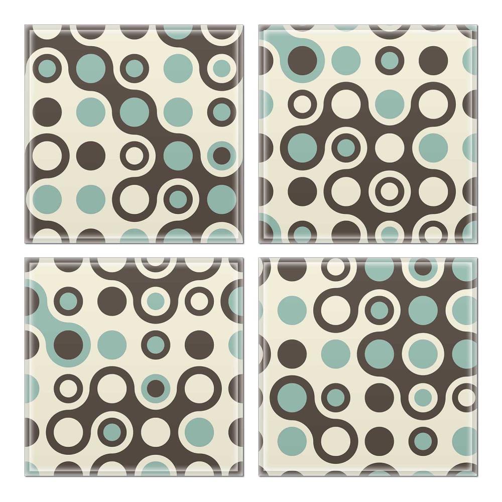 Instant Mosaic 3750103 Upscale Designs 32-Pack Multicolor 6-in x 6-in Glossy Glass Random Wall Tile