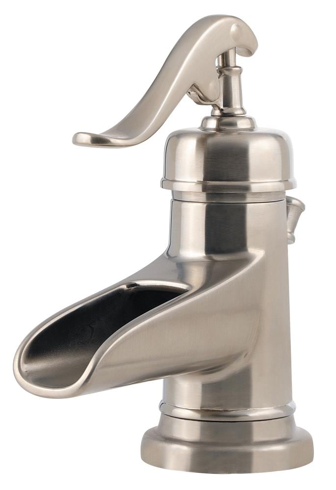 Pfister Ashfield Brushed Nickel 4-in centerset 1-Handle WaterSense ...