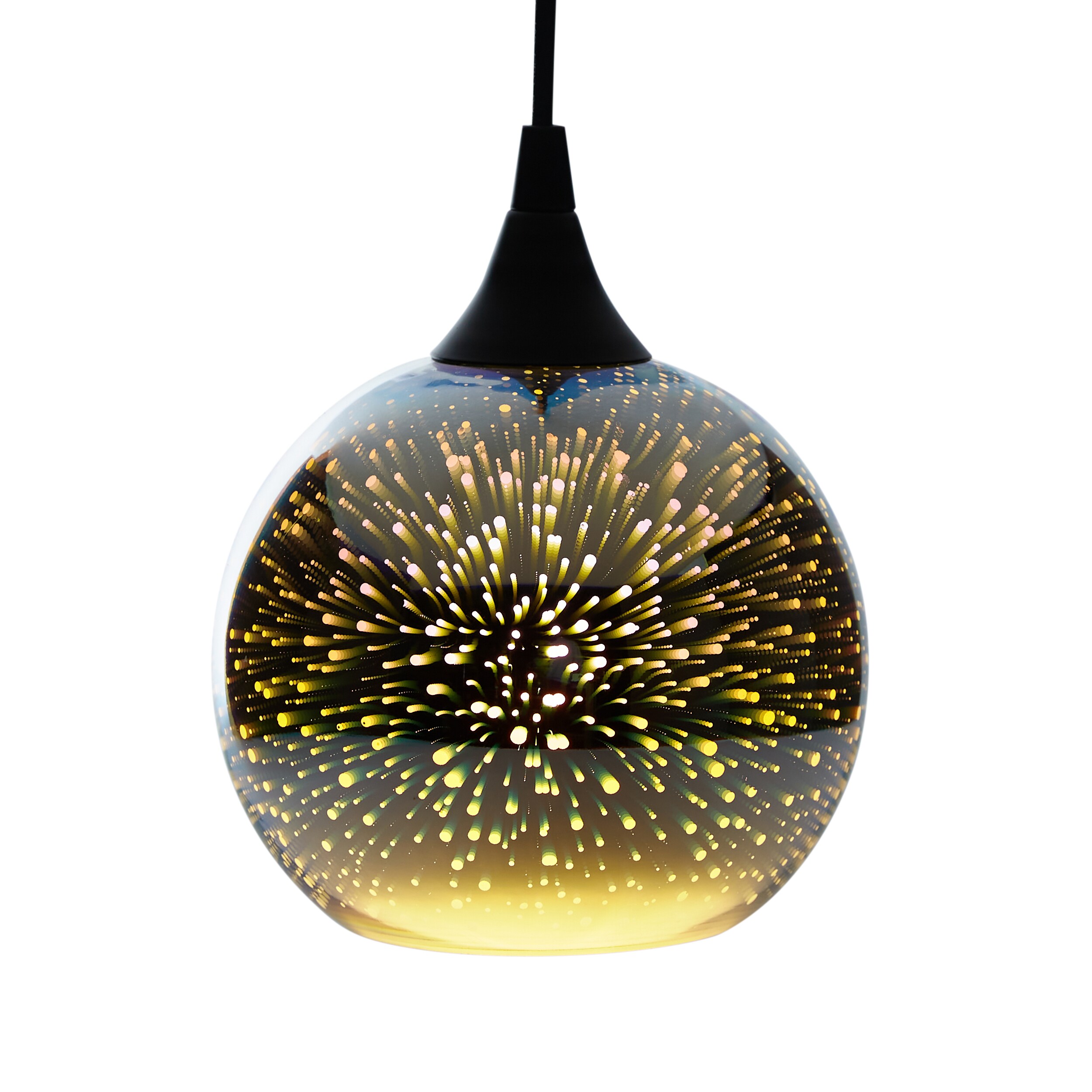 silver explosion pendant shade