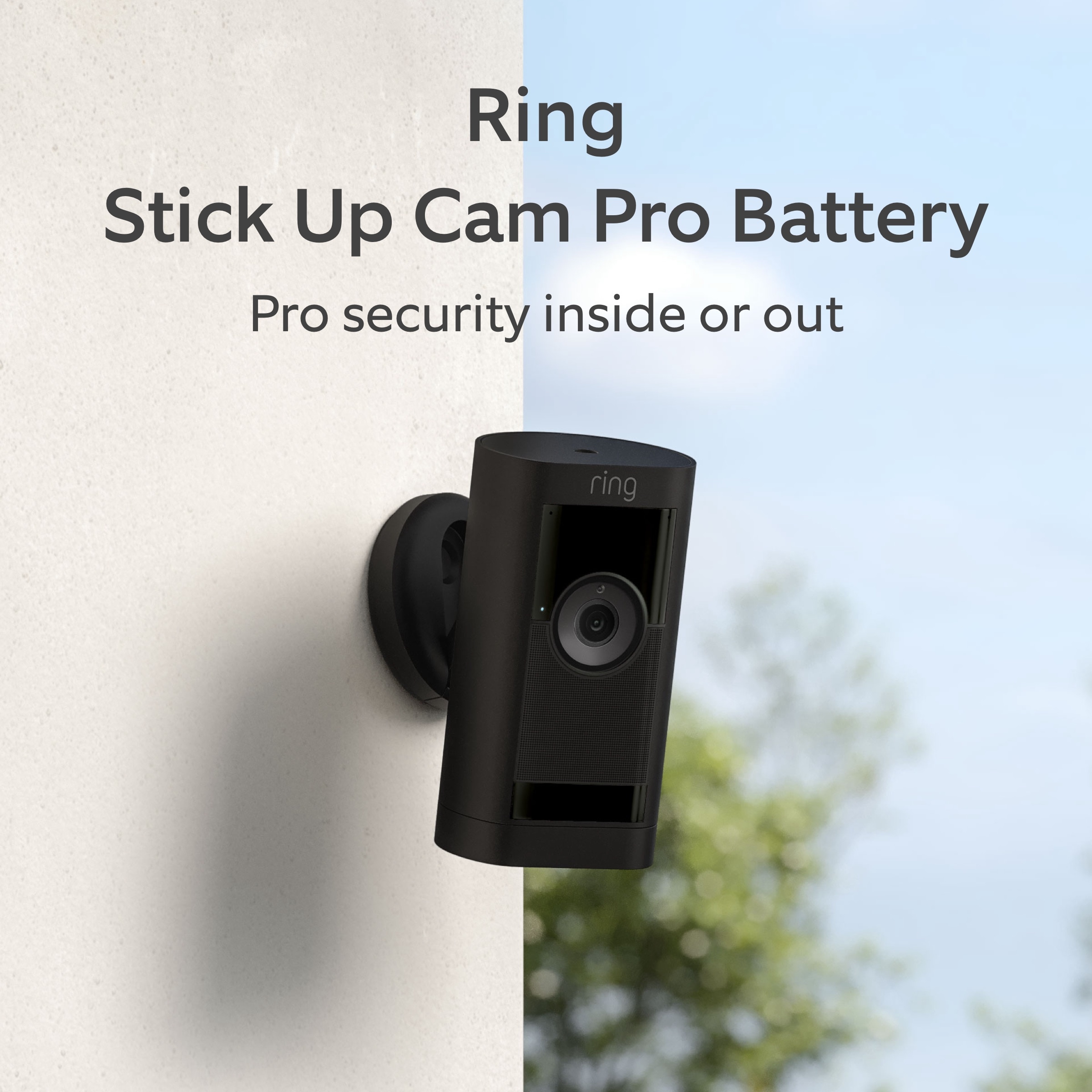 Ring Stick Up Cam Pro Battery Indoor/Outdoor Security Camera with 3D Motion Detection, HDR Video and Color Night Vision, Black B09CK8PB8M Sansujyuku sansujyuku.com