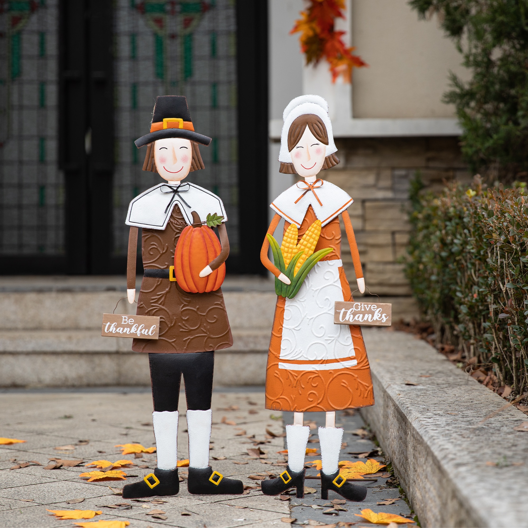 Glitzhome 2020300014 Outdoor-Thanksgiving-Decor - View #2