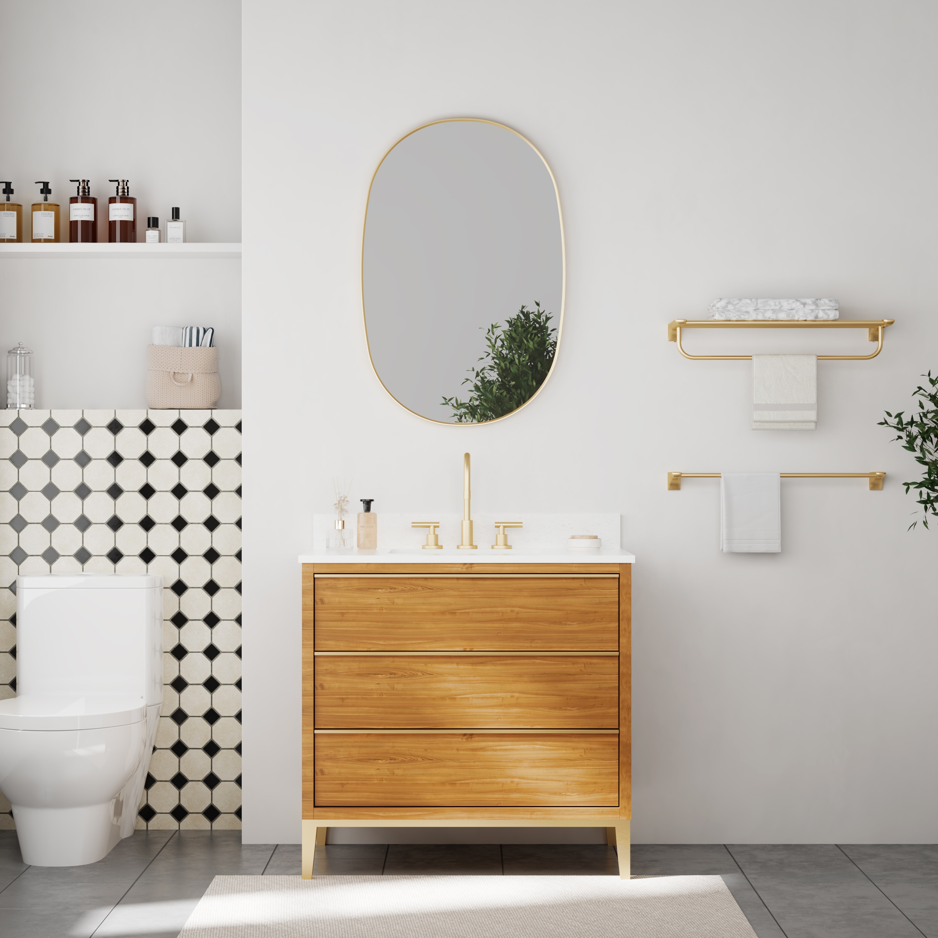 WELLFOR F3MR2436BG Framed-Bath-Mirrors - View #4