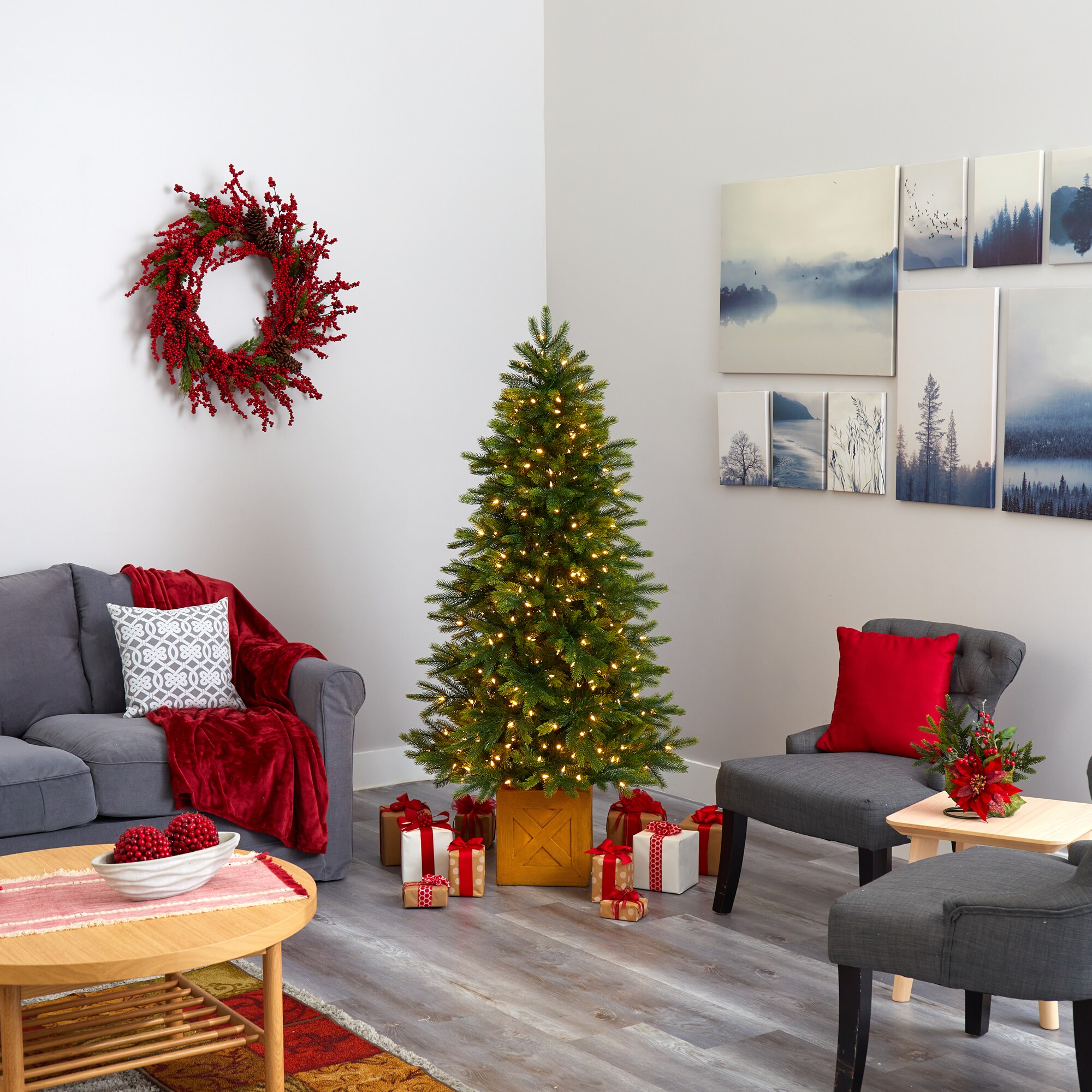 Nearly Natural T1474 Artificial-Christmas-Trees - View #8