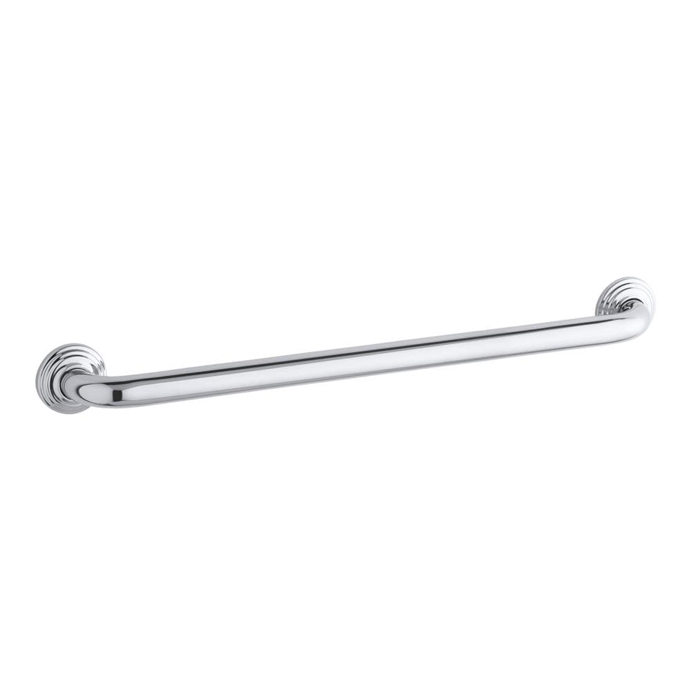 KOHLER 10542-S Traditional 24-in Polished Stainless Wall Mount ADA Compliant Grab Bar (300-lb Weight Capacity)