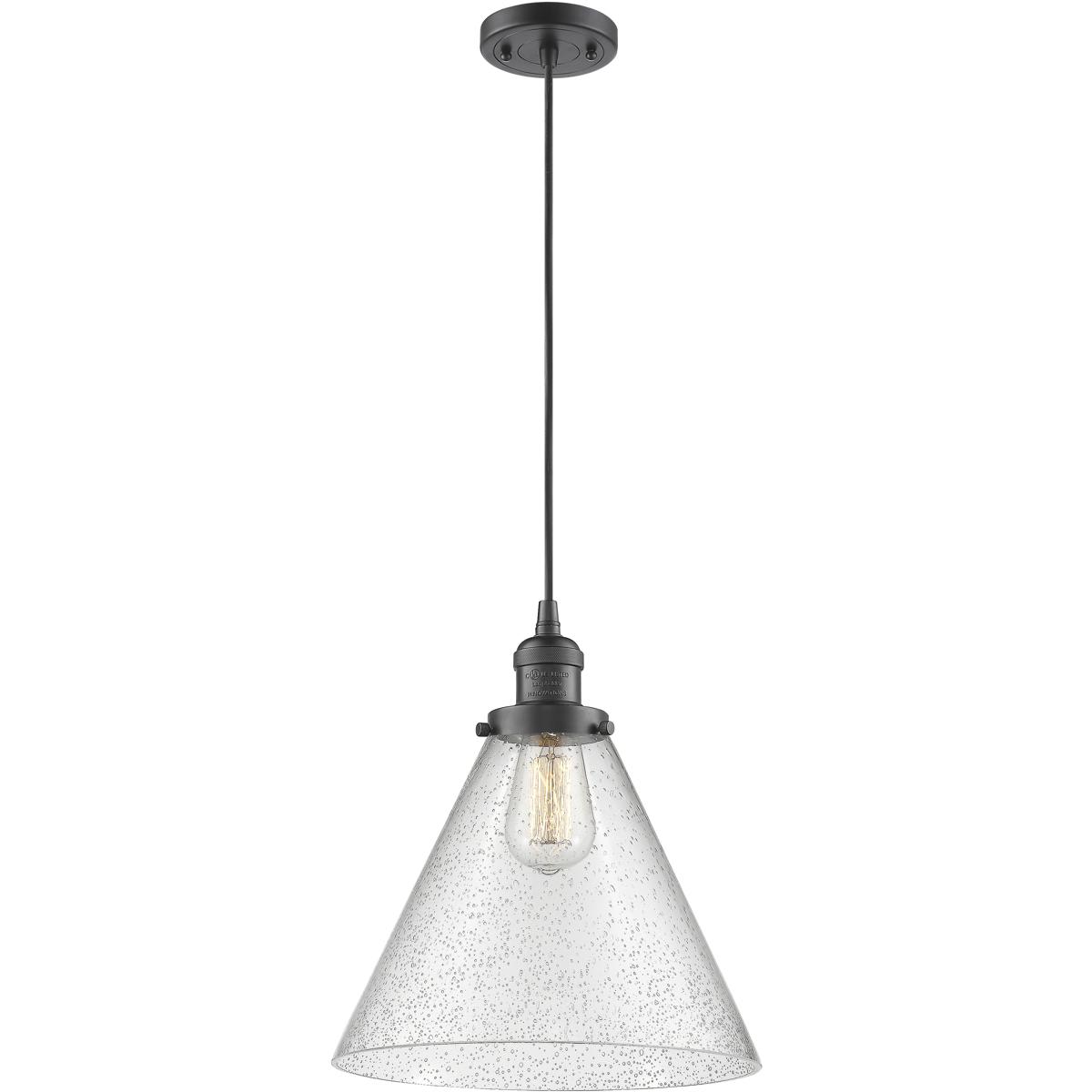 Innovations Lighting 1354113 201C-OB-G44-L-LED Franklin Restoration Cone Mini Pendant